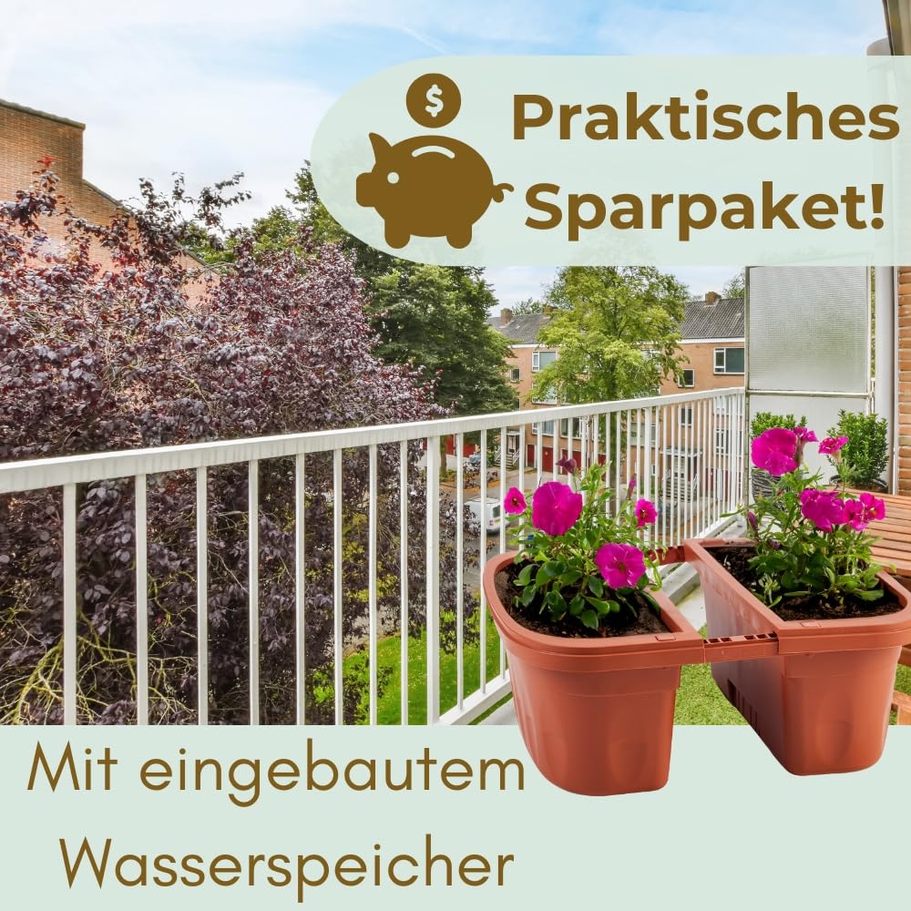 garpet-garten-balkonkasten-50-cm-terracotta-4er-set-wasserspeicher image 6