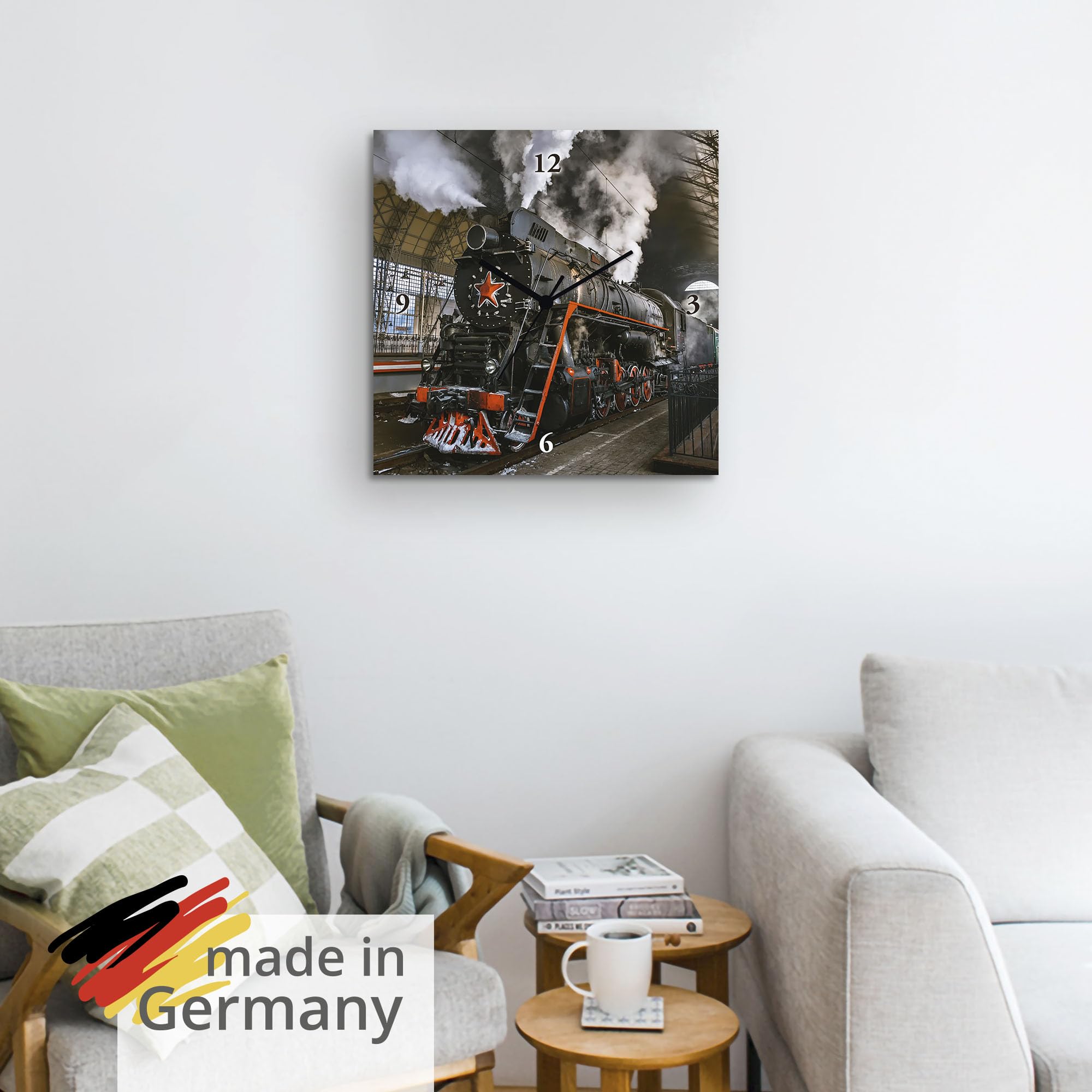 artland-wanduhren-lokomotive-retro-alu-funkuhr-30x30 image 6