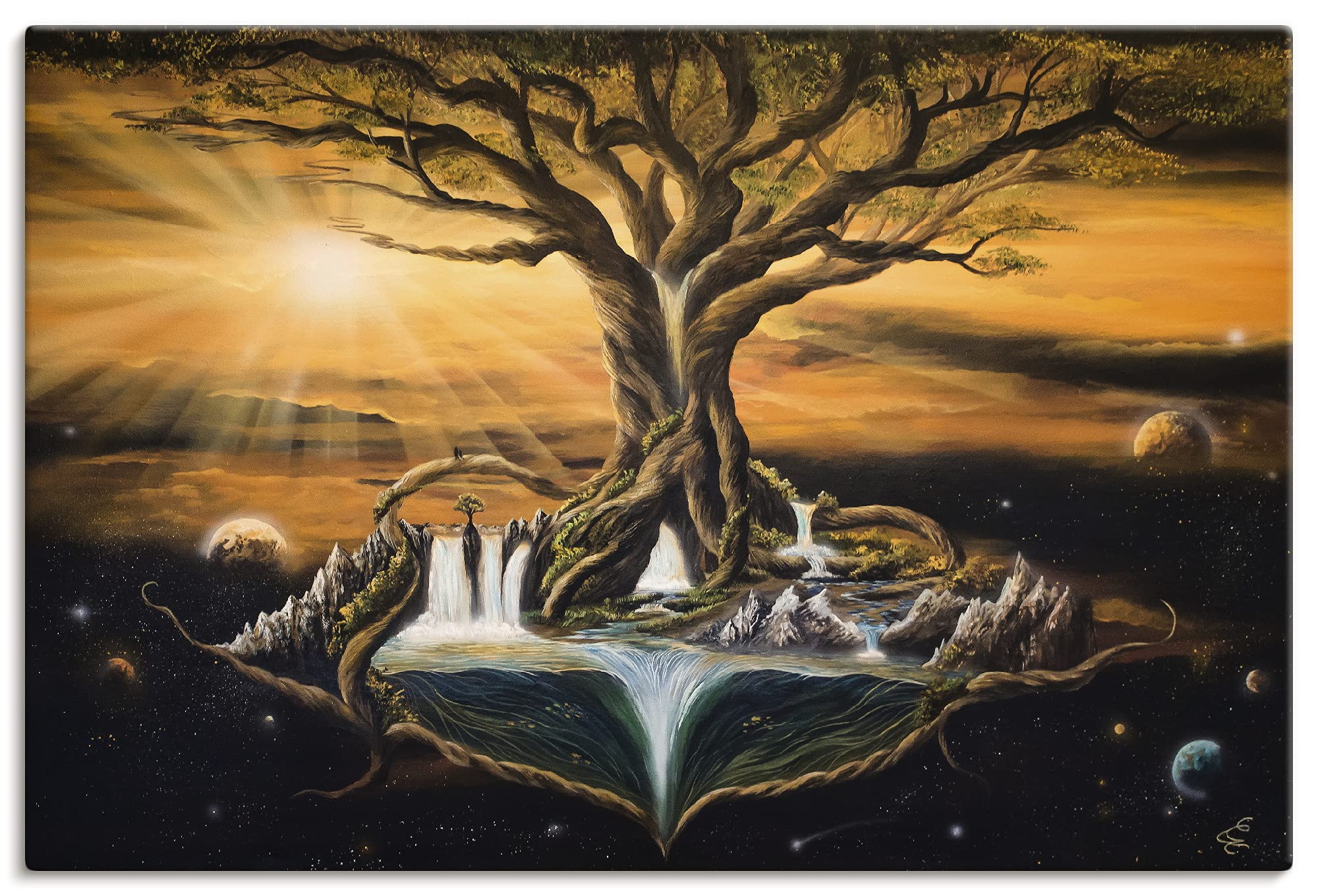 artland-leinwandbilder-baumhaus-40x60-cm-fantasy-m-rchen image 3