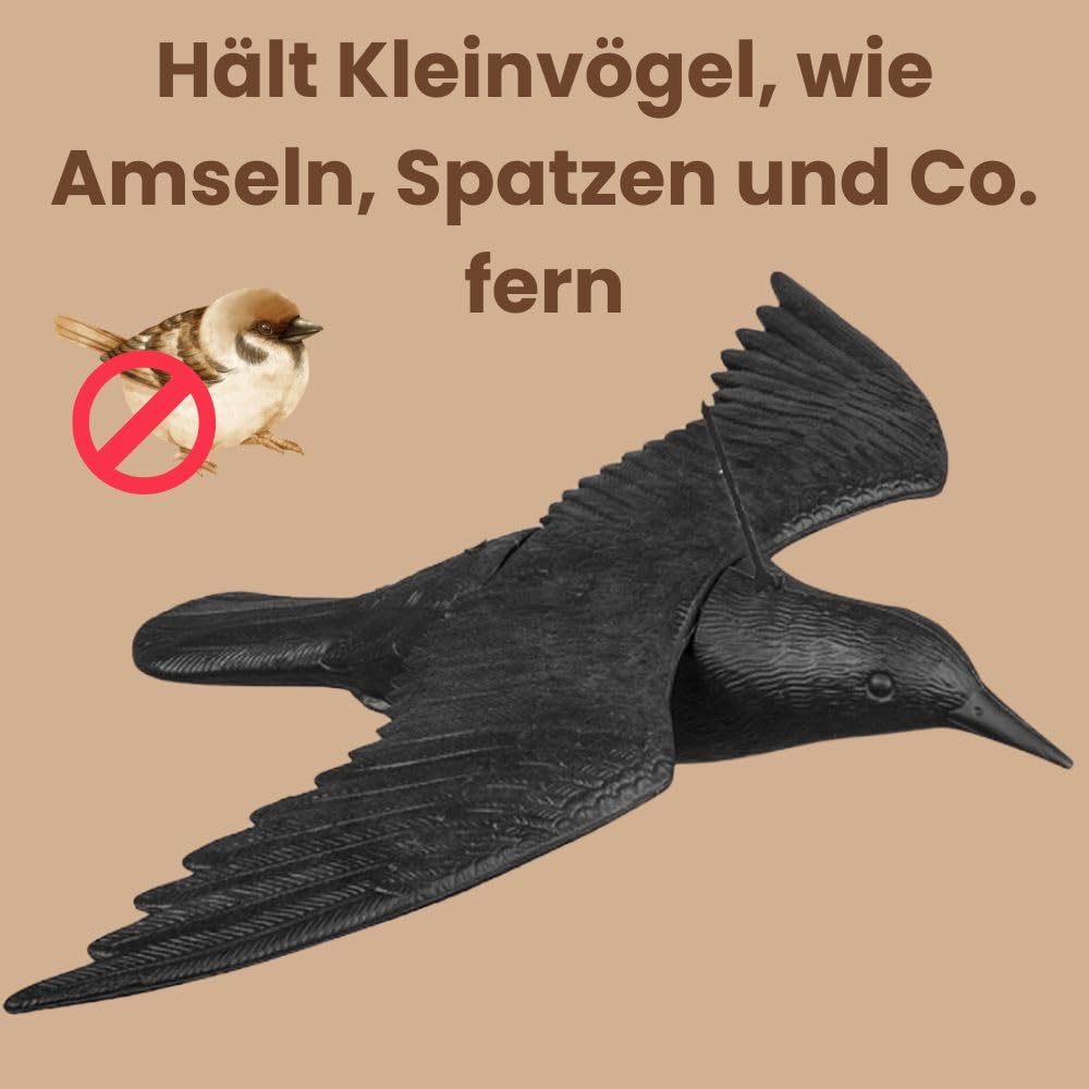 garpet-garten-rabe-fliegend-taubenabwehr-vogelschreck-schwarz image 5