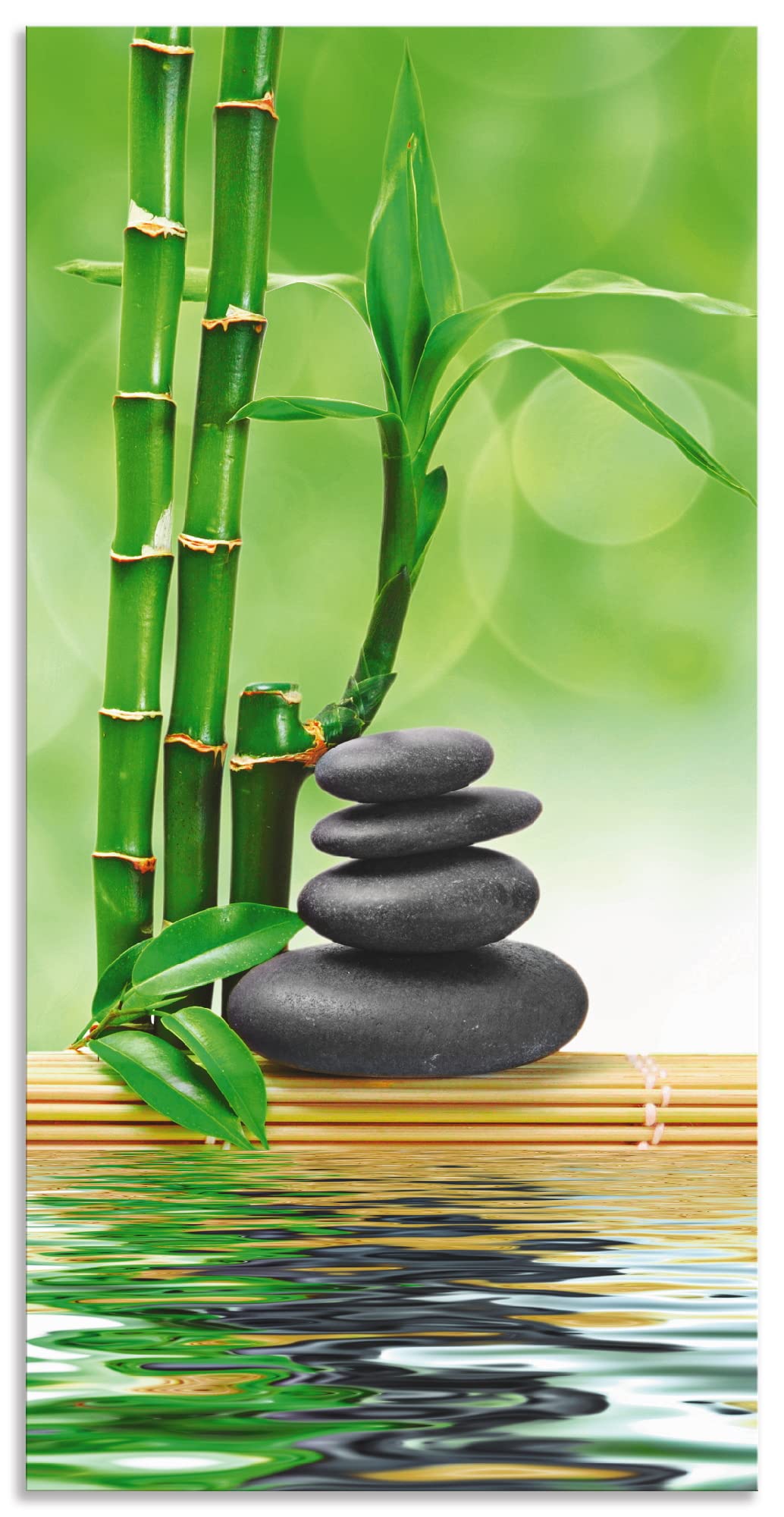 artland-alubilder-zen-steine-alubild-30x60-wellness-wetterfest image 1