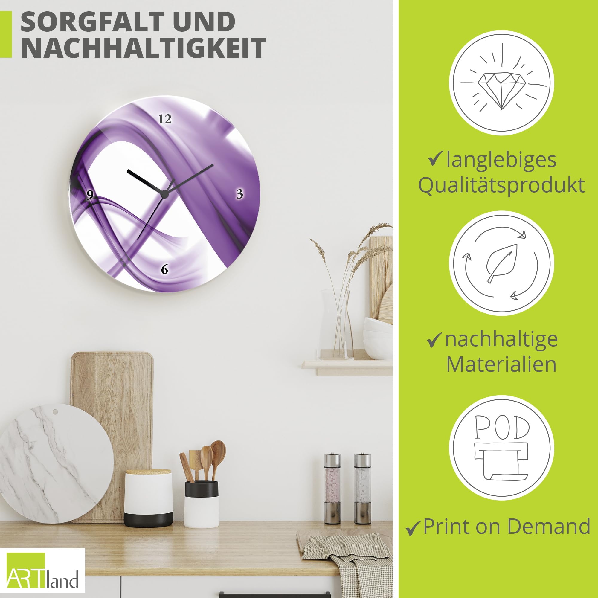 artland-wanduhren-quarzuhr-30-cm-abstrakt-bunt-glas image 5