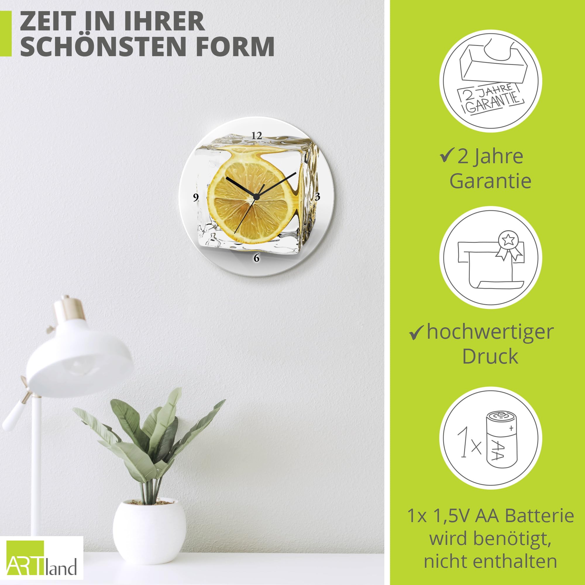 artland-wanduhren-t5xt-wanduhr-zitrone-im-eisw-rfel-30cm-lautlos image 3