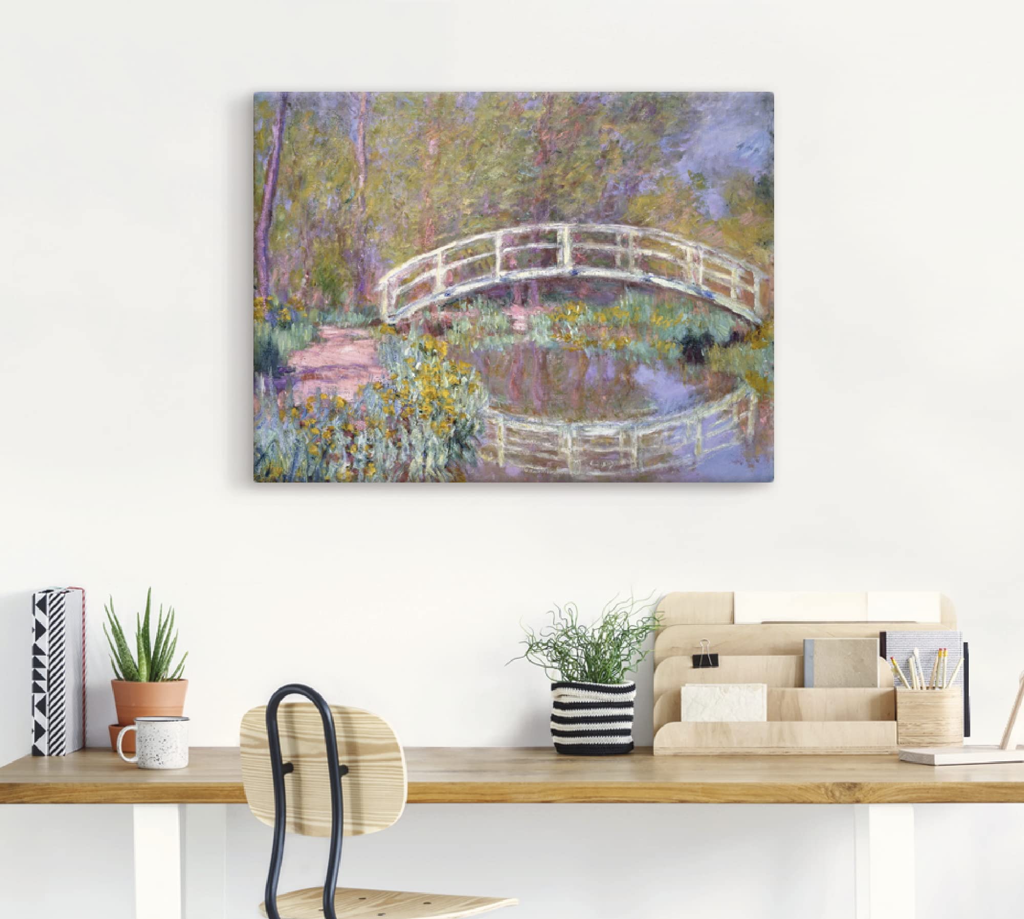 artland-leinwandbilder-monets-garten-br-cke-80x60-cm-leinwand image 7