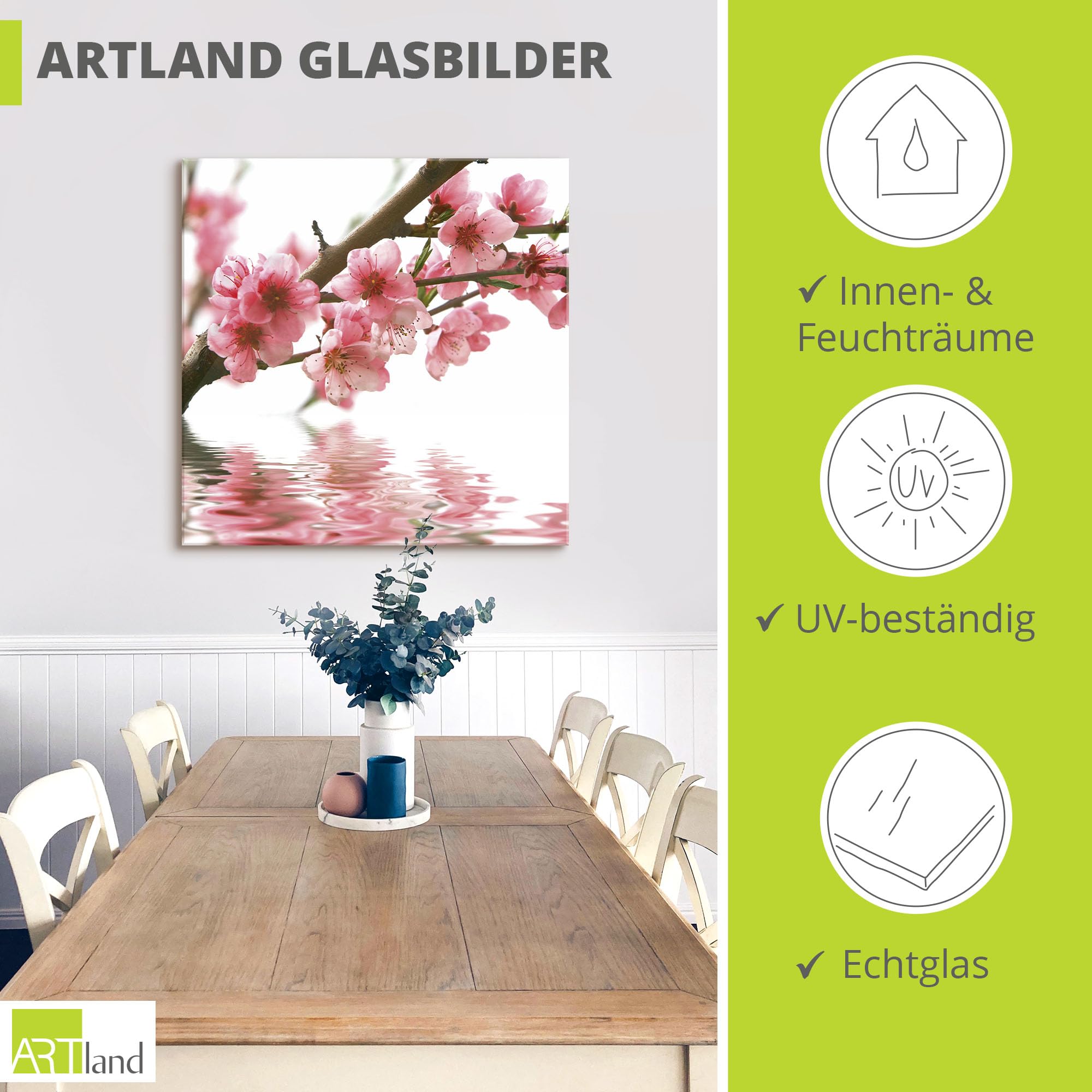 artland-glasbilder-kirschbl-ten-quadratisch-glasbild-natur image 3