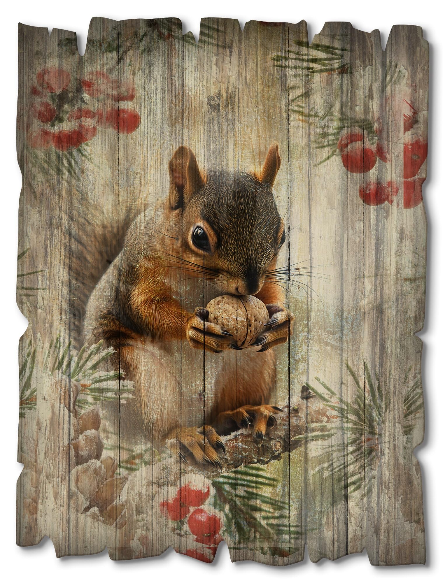 artland-holzbild-hirsch-im-wald-30x40-cm-hochformat image 7