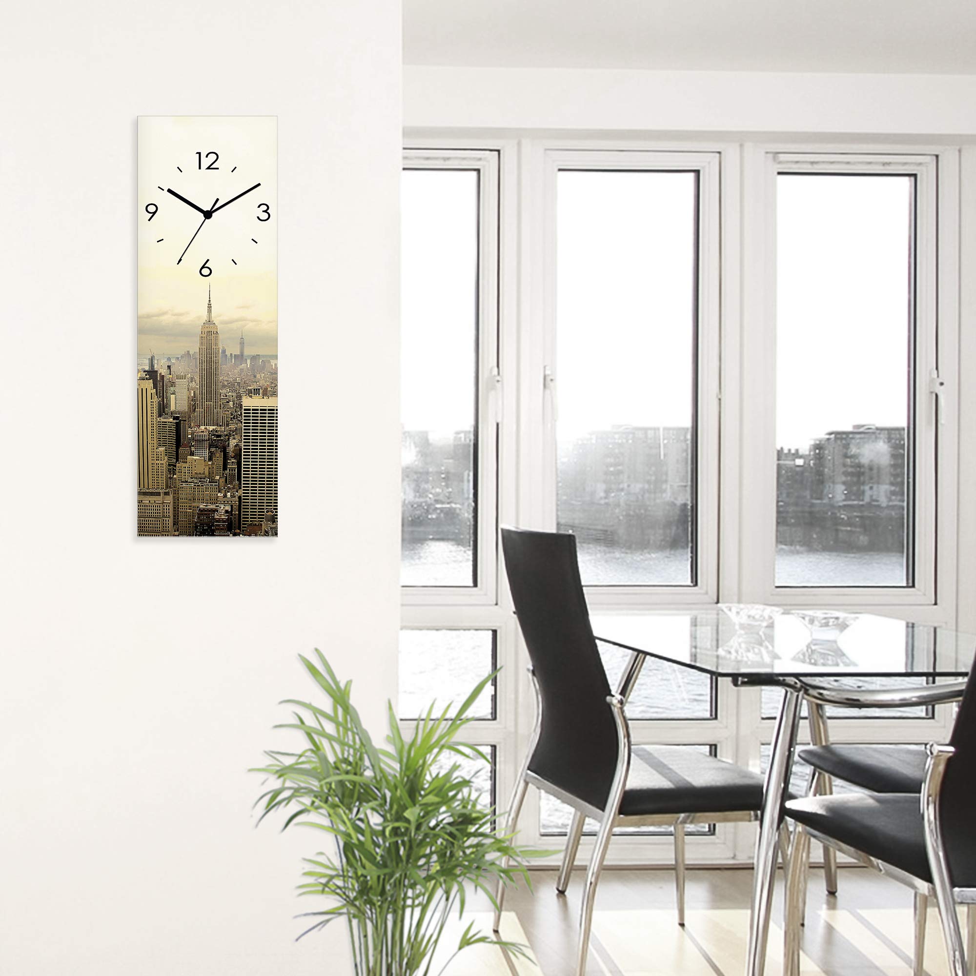 artland-wanduhren-skyline-manhattan-glas-wanduhr-20x60-lautlos image 6