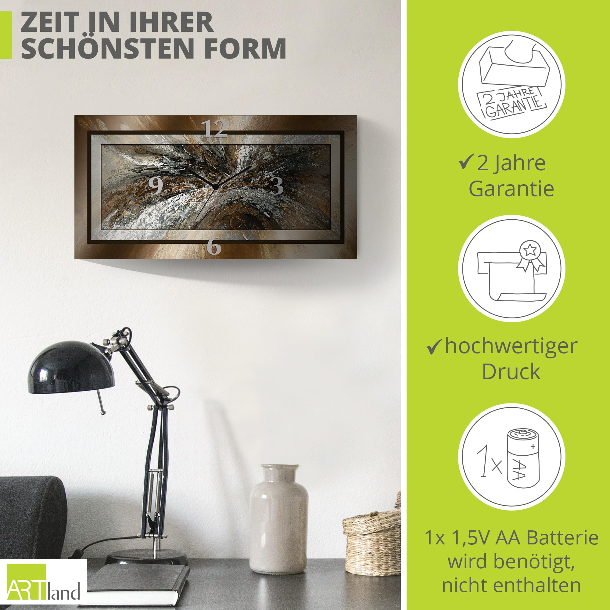 artland-wanduhren-quarzuhr-60x30-cm-abstrakt image 3