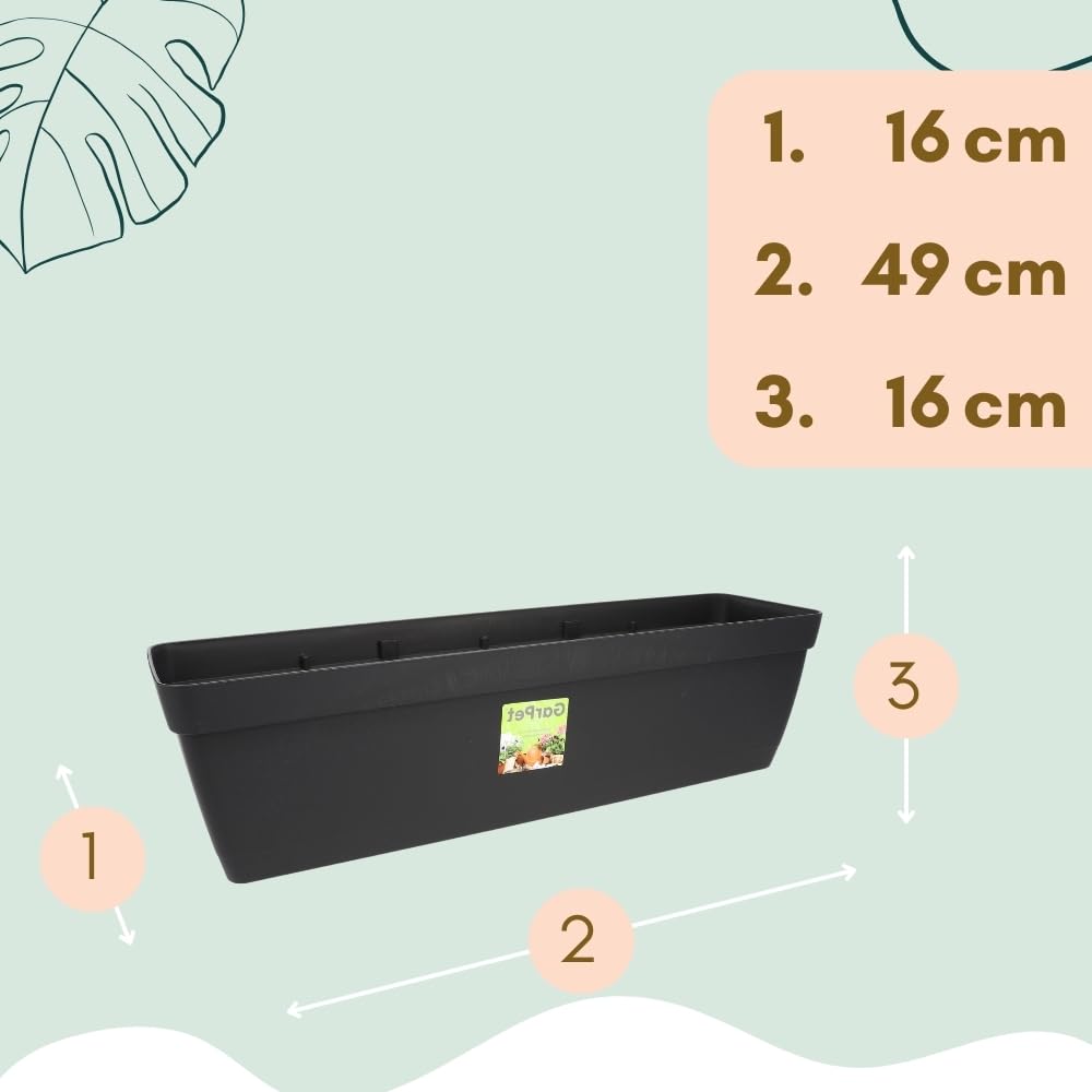 garpet-garten-blumenkasten-50-cm-2er-set-halterung-wasserspeicher image 2