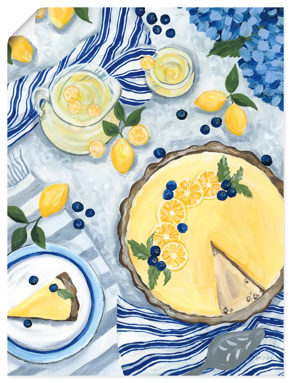 artland-kunstdrucke-u5sv-poster-summer-picnic-30x40-cm image 1