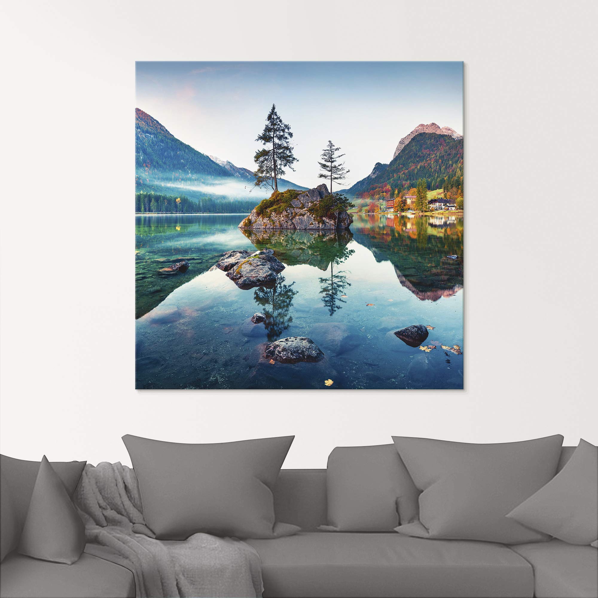 artland-glasbilder-u1tm-glasbild-30x30-cm-herbst-alpen image 8