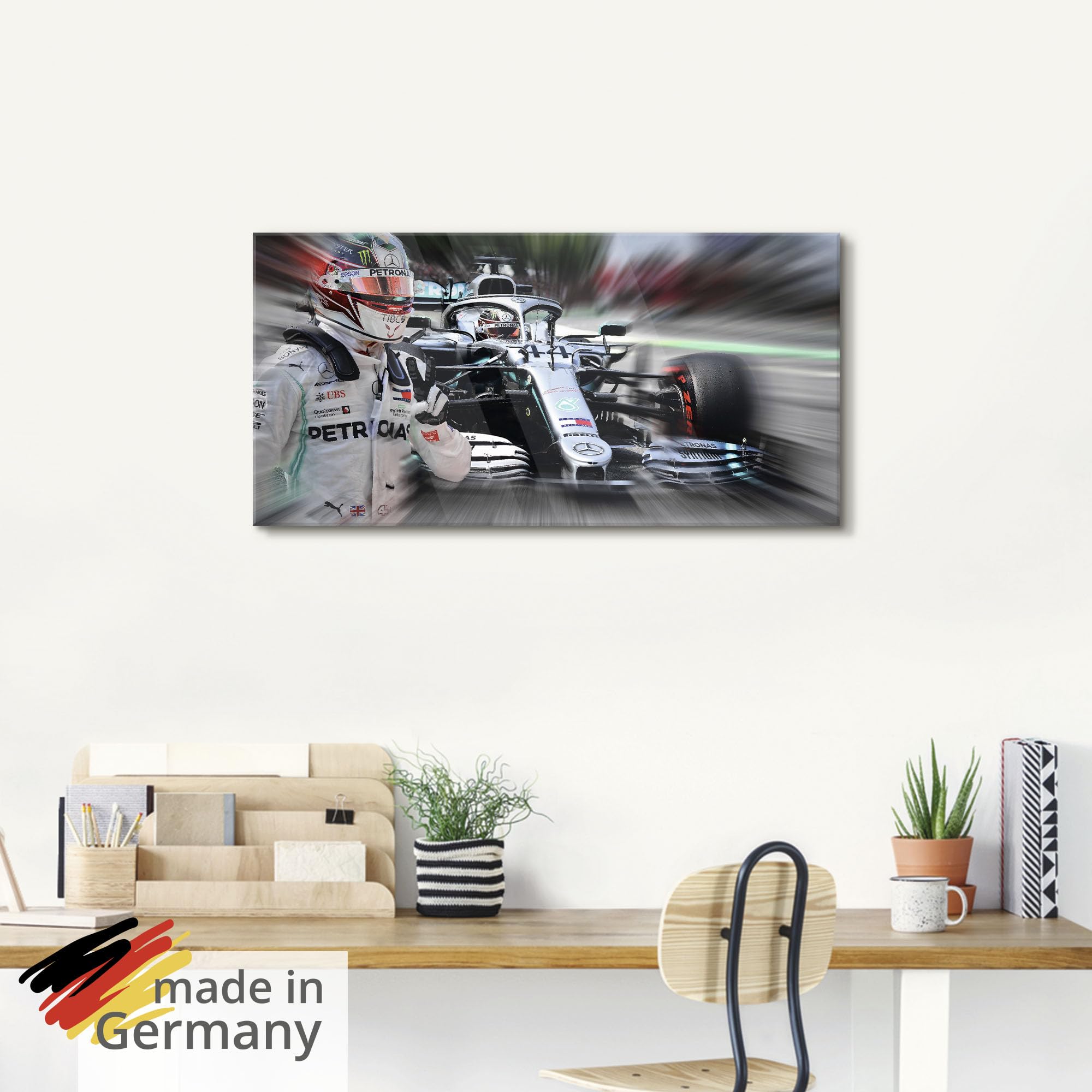 artland-glasbilder-hamilton-glasbild-60x30-cm-motorsport image 5