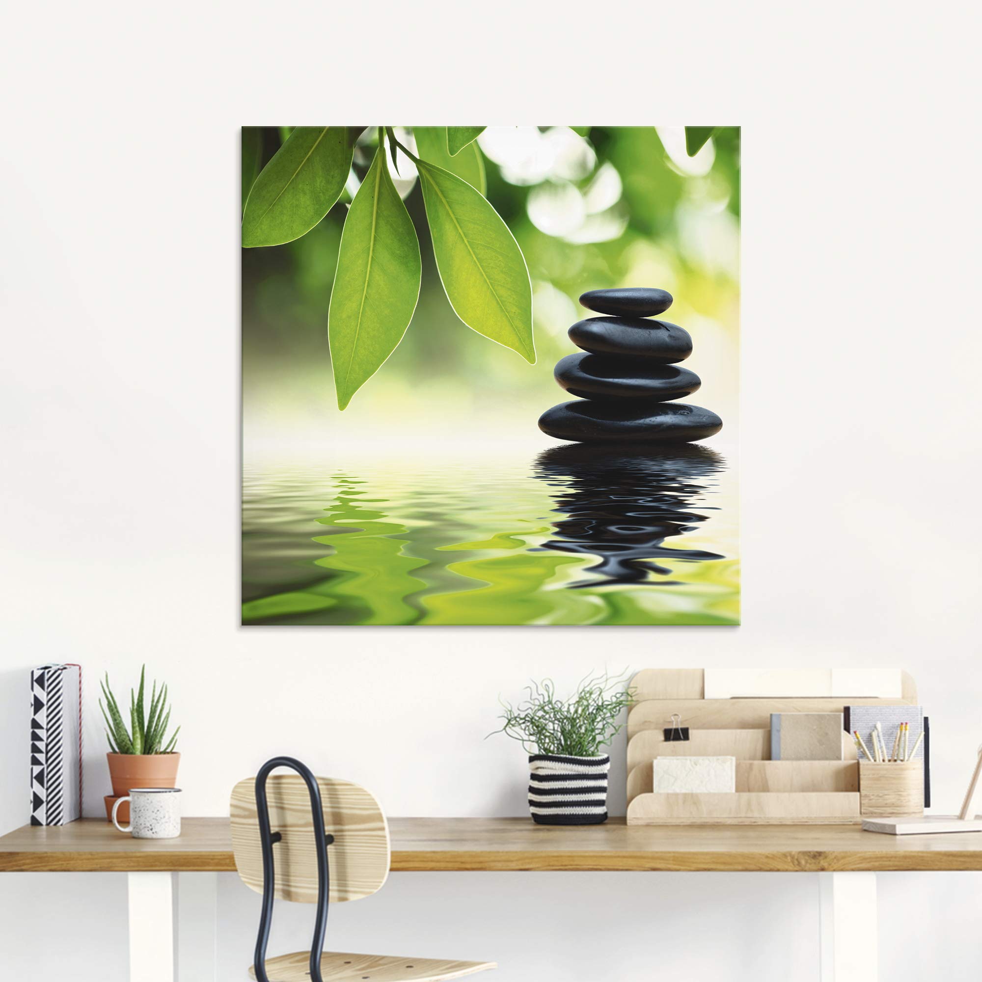 artland-glasbilder-zen-steine-glasbild-30x30-wellness image 7