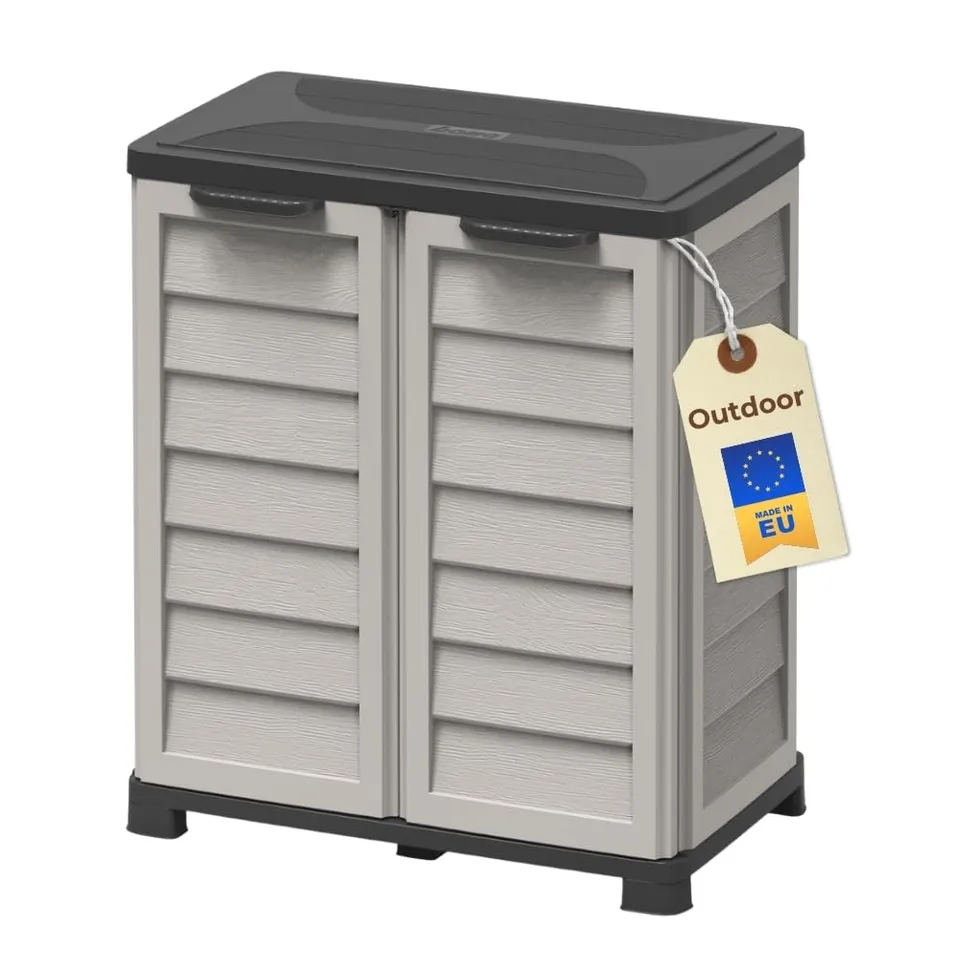 garpet-garten-gartenschrank-89-cm-kunststoff-wetterfest-abschlie-bar image 1