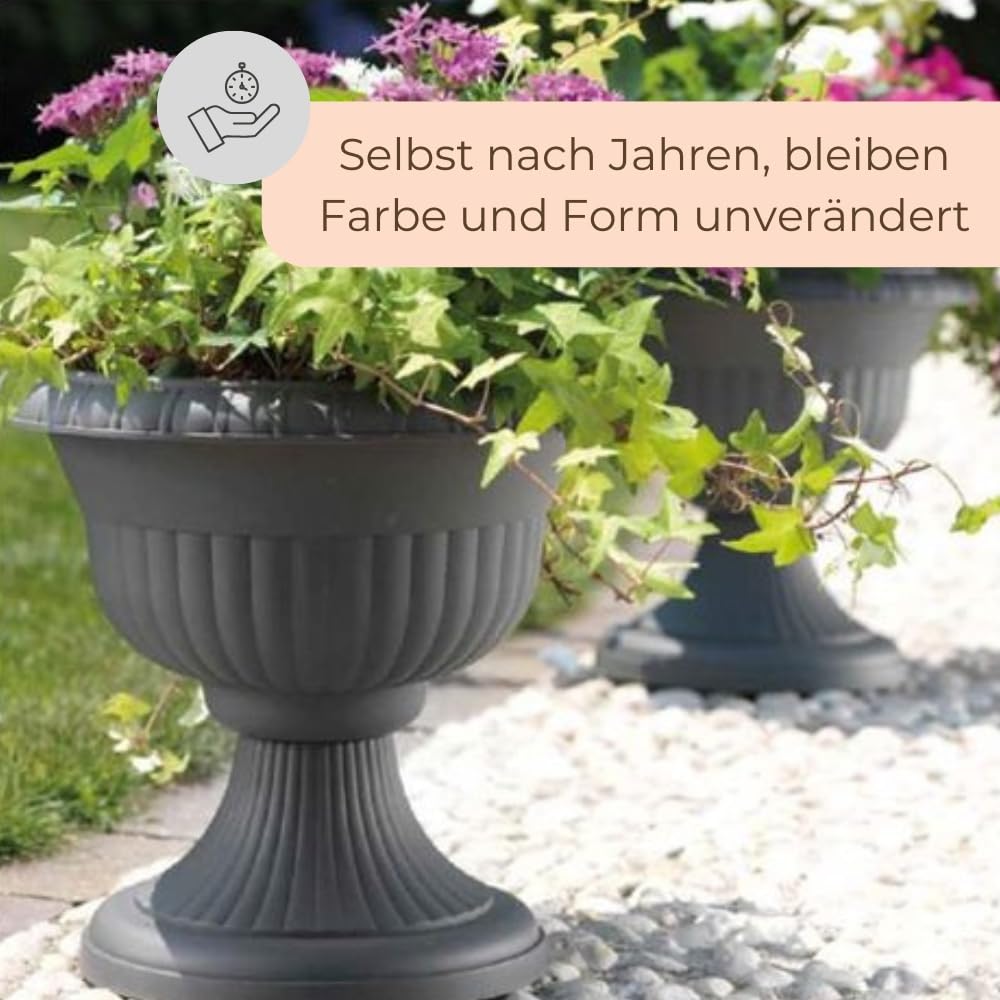 garpet-garten-blumentopf-mit-st-nder-4er-set-30-cm-grau-ablaufloch image 7
