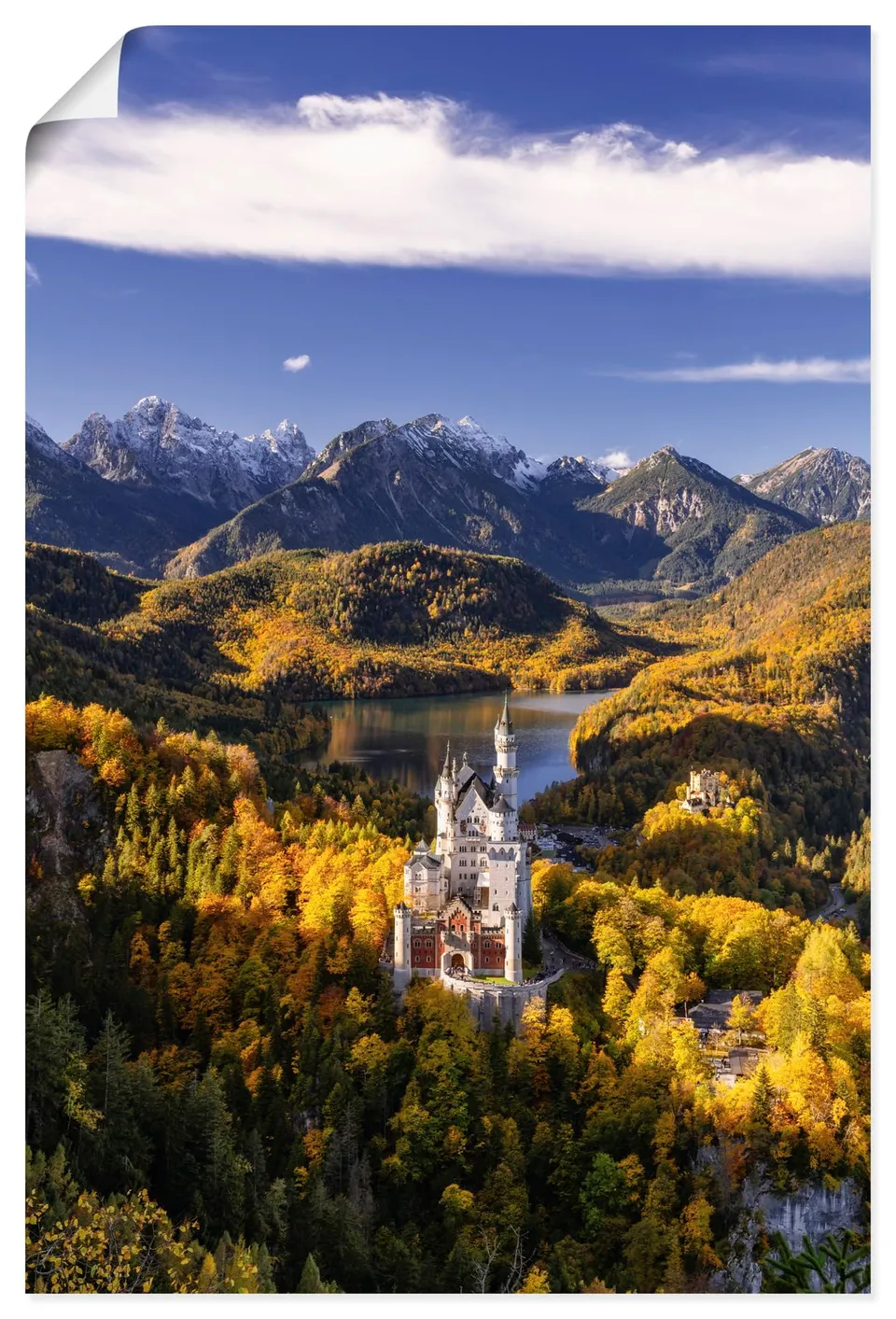 artland-kunstdrucke-neuschwanstein-poster-herbst image 1