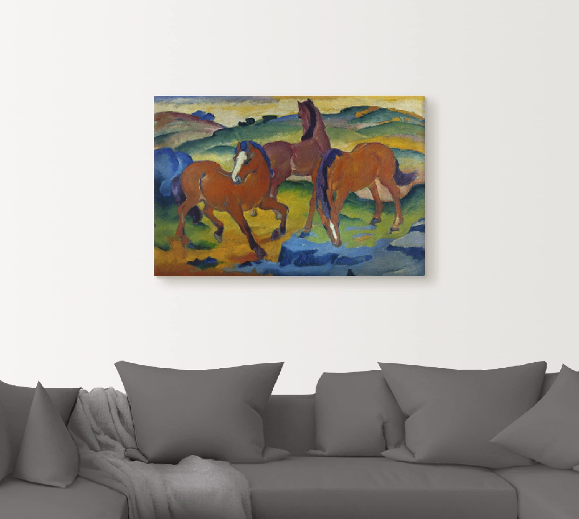 artland-leinwandbilder-rote-pferde-leinwandbild-60x40-cm image 8