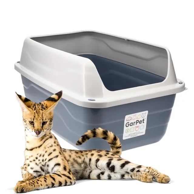 garpet-tierwelt-xxl-katzentoilette-offen-hoher-rand-56x40-cm image 1