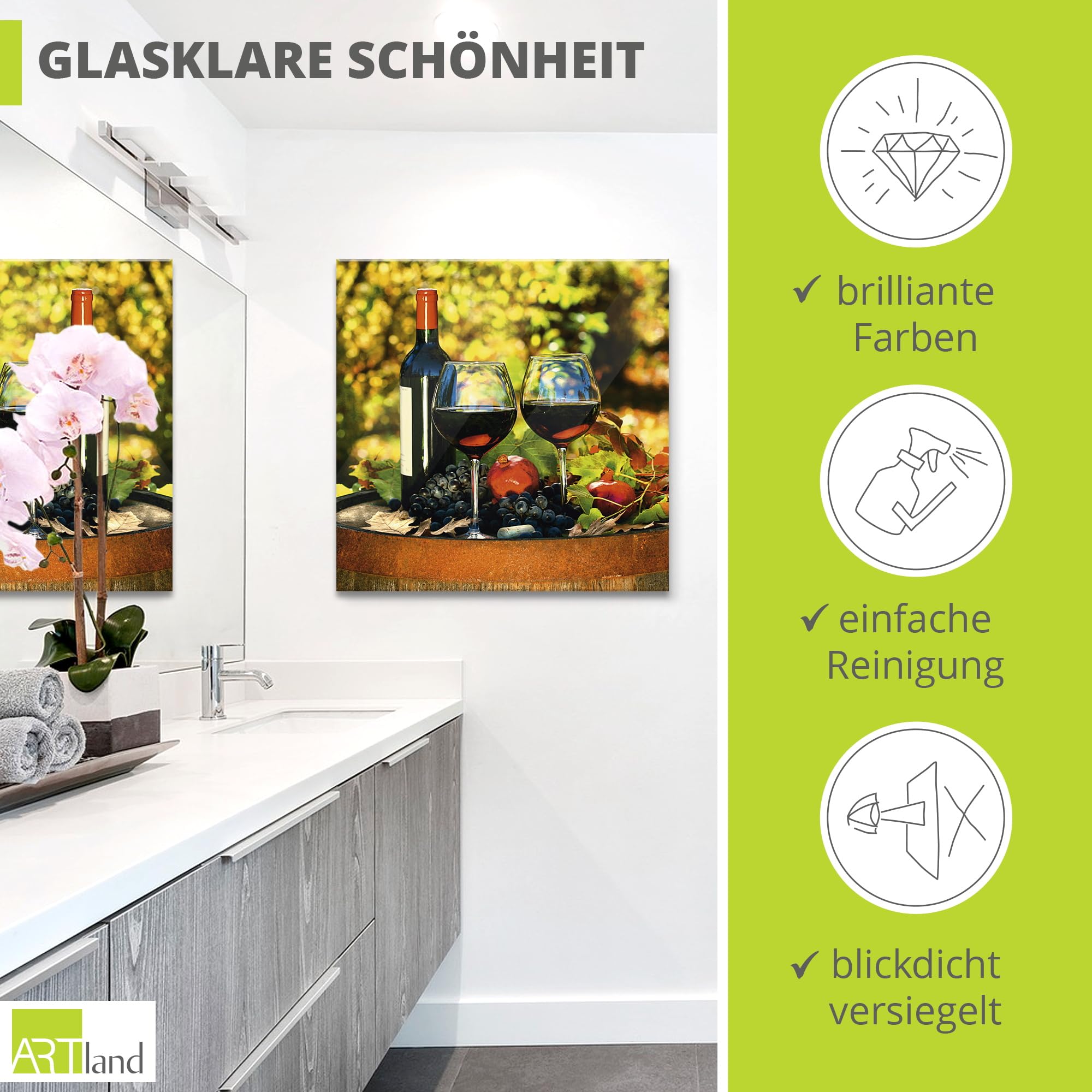 artland-glasbilder-t5oi-glasbild-rotwein-toskana-herbst image 2