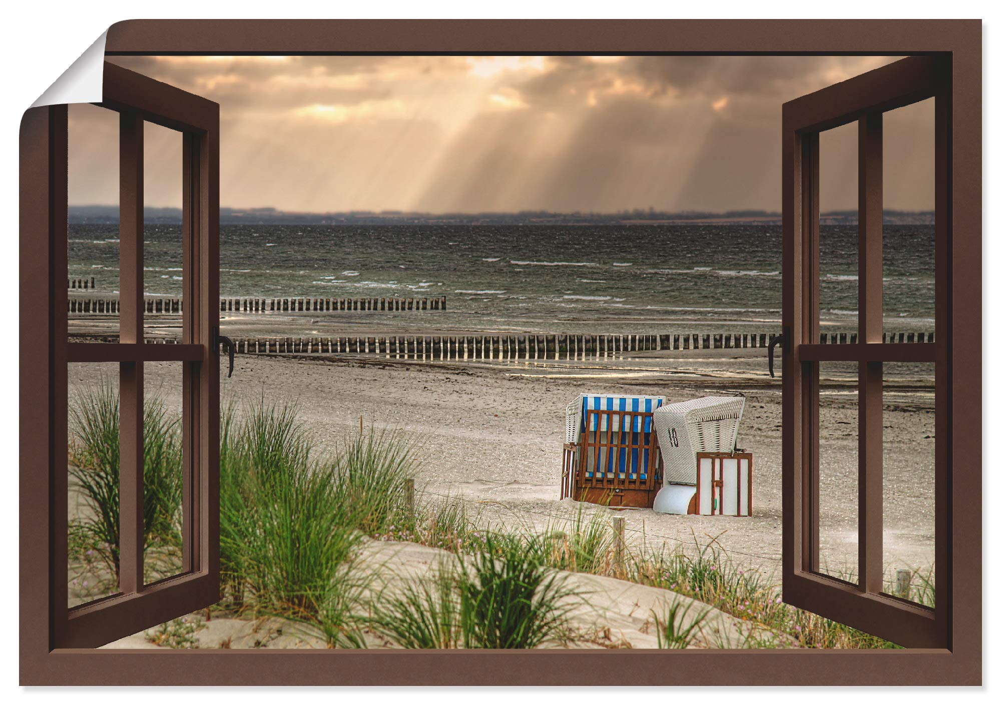 artland-fenster-paradies-poster-70x70-cm-u5ce-strand-meer image 5