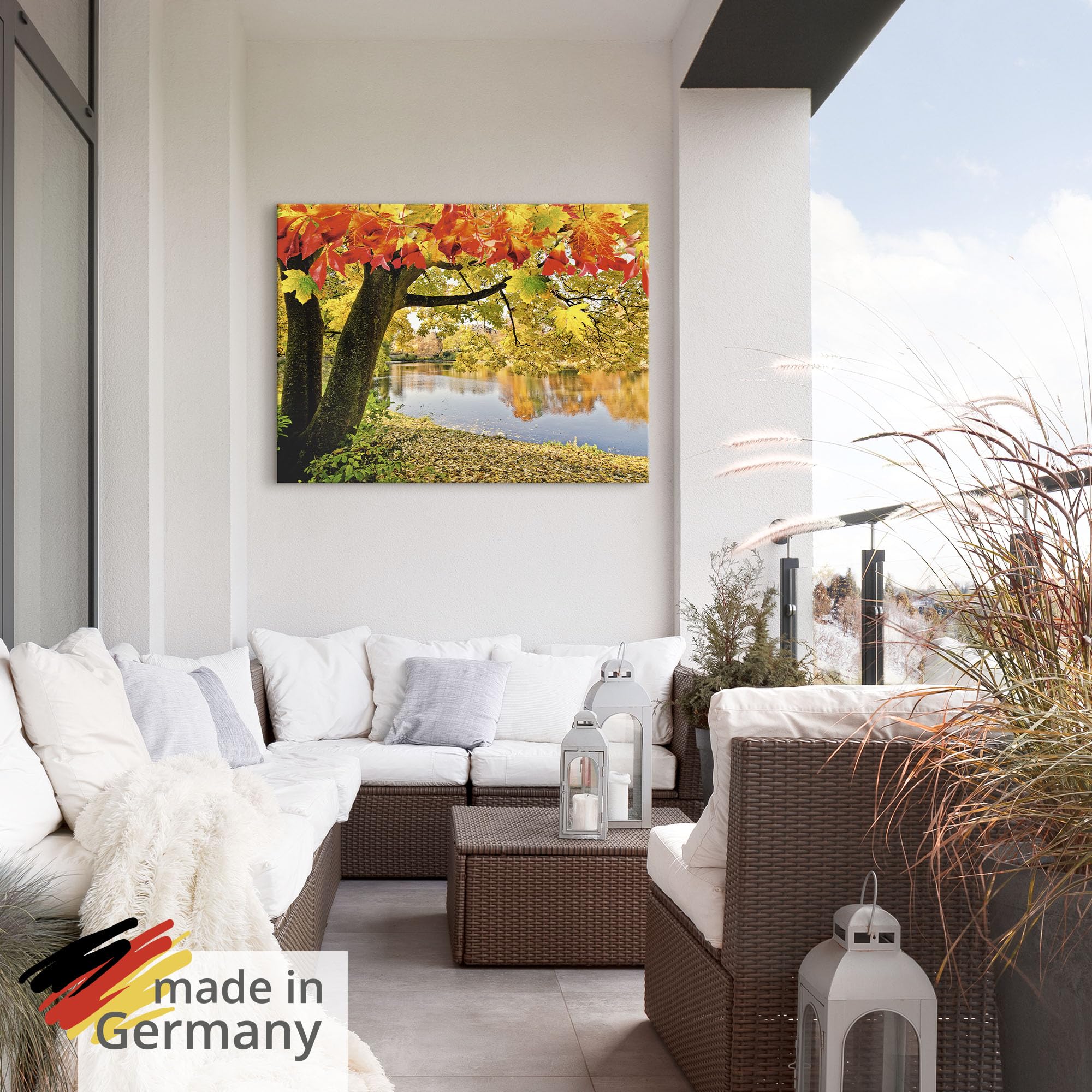artland-alubilder-herbst-see-alu-bild-60x40-cm-wald-outdoor image 5