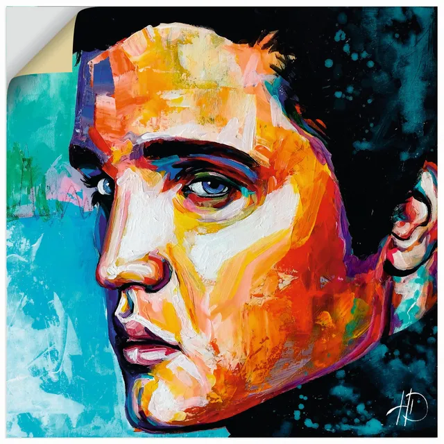 artland-wandaufkleber-elvis-presley-wandtattoo-60-x-80-cm-vinyl image 1