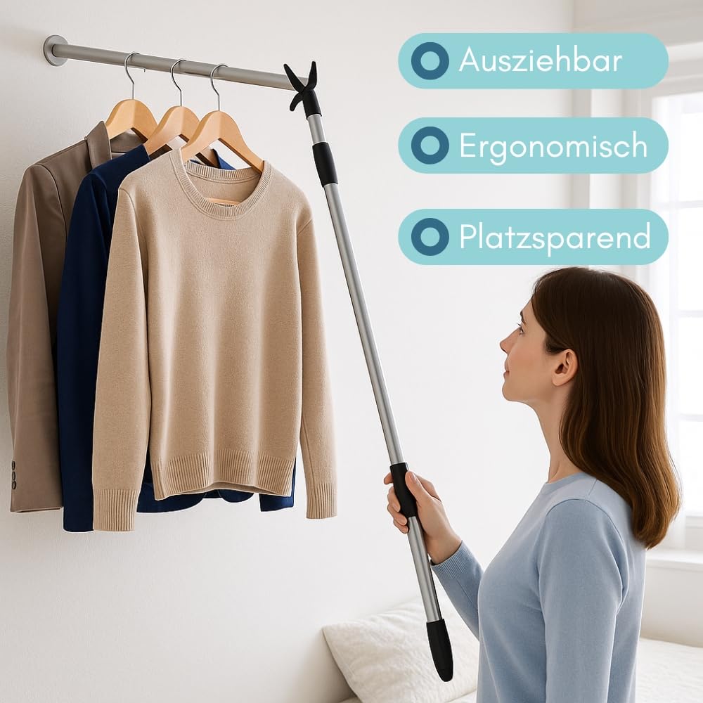 garpet-wohnen-teleskopstange-mit-haken-88-150-cm-metall-ausziehbar image 6