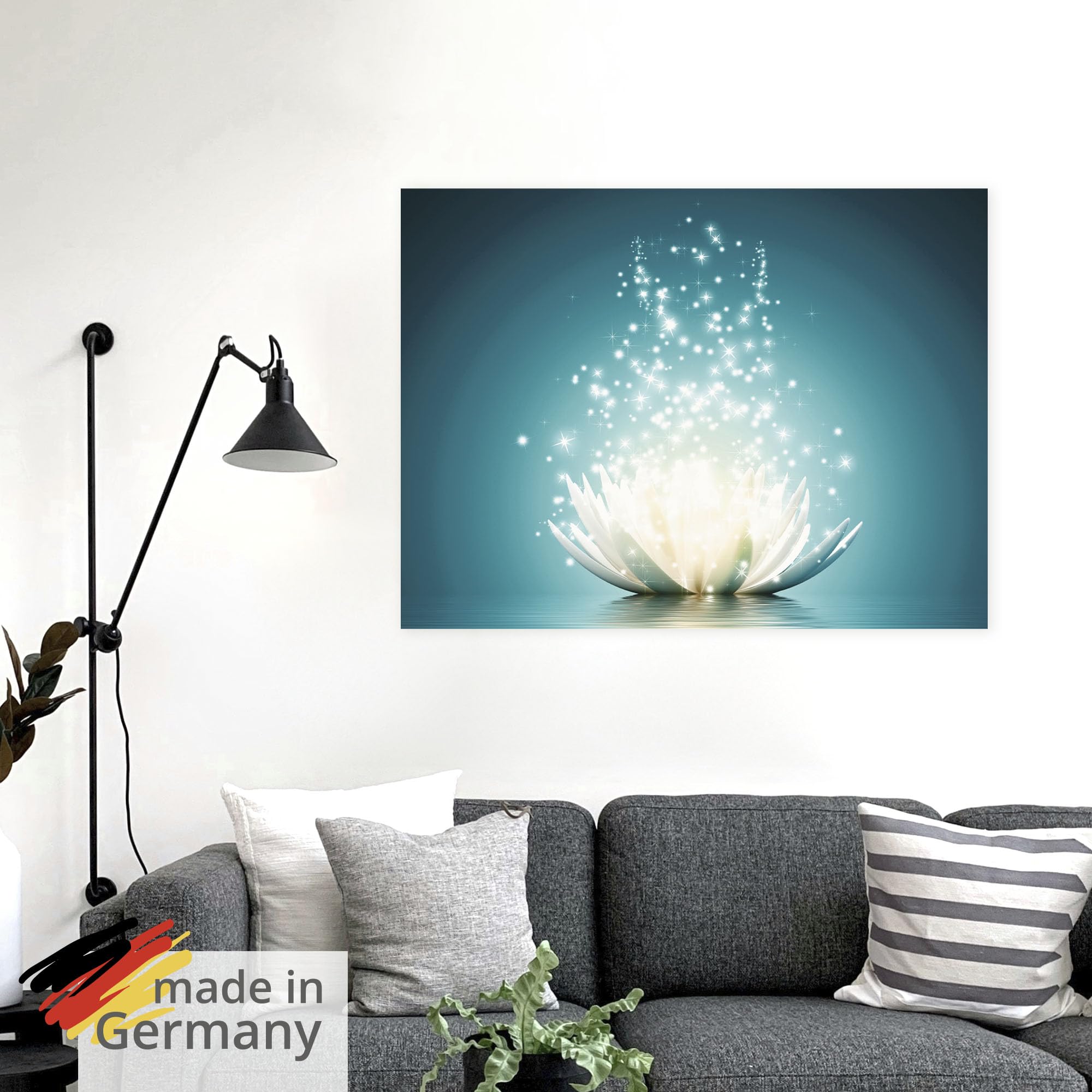 artland-wandaufkleber-t9nm-wandtattoo-lotus-t-rkis-80x60-cm image 5