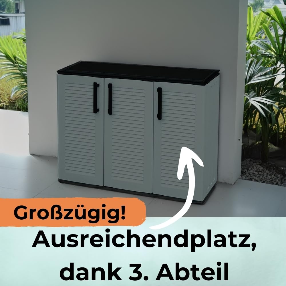 garpet-garten-gartenschrank-3-t-rig-kunststoffschrank-halbhoch-wetterfest image 4