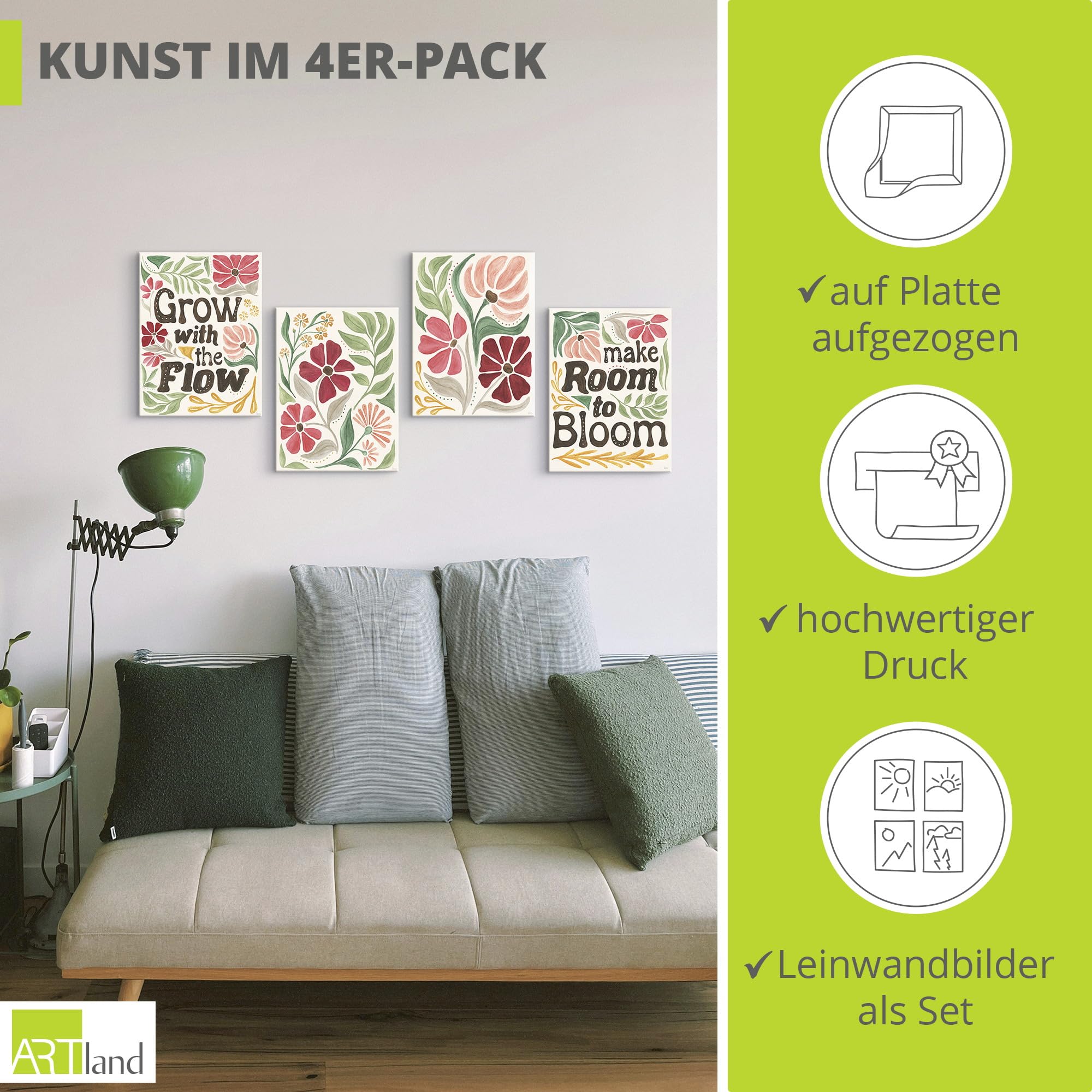 artland-leinwandbilder-modern-petals-set-4tlg-45x60-cm-blumen image 2