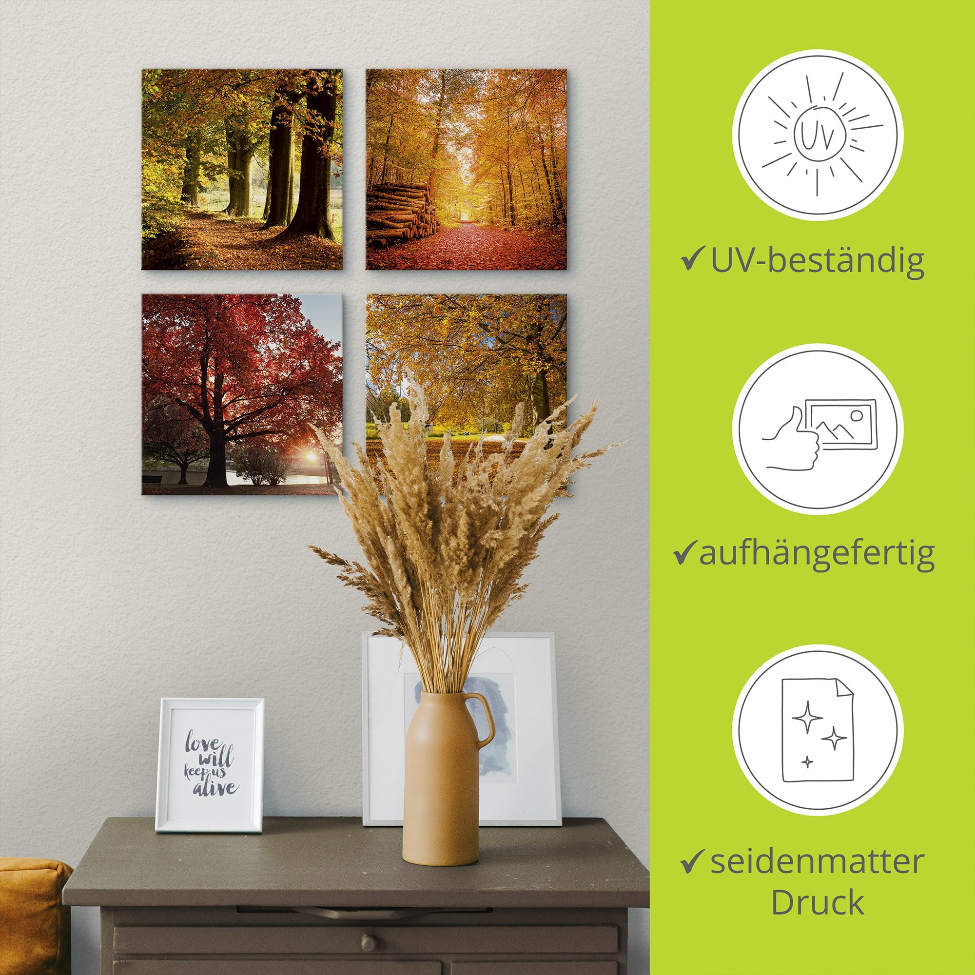 artland-leinwandbilder-k2uq-set-4x30x30-cm-herbst-b-ume image 3