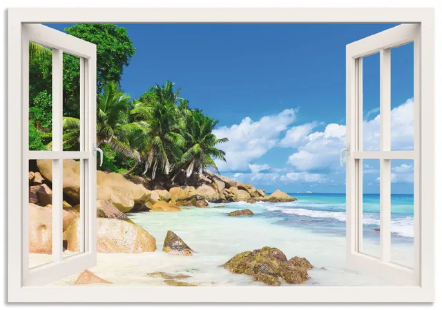 artland-alubilder-u1uc-alubild-strand-karibik-100x70-cm image 1