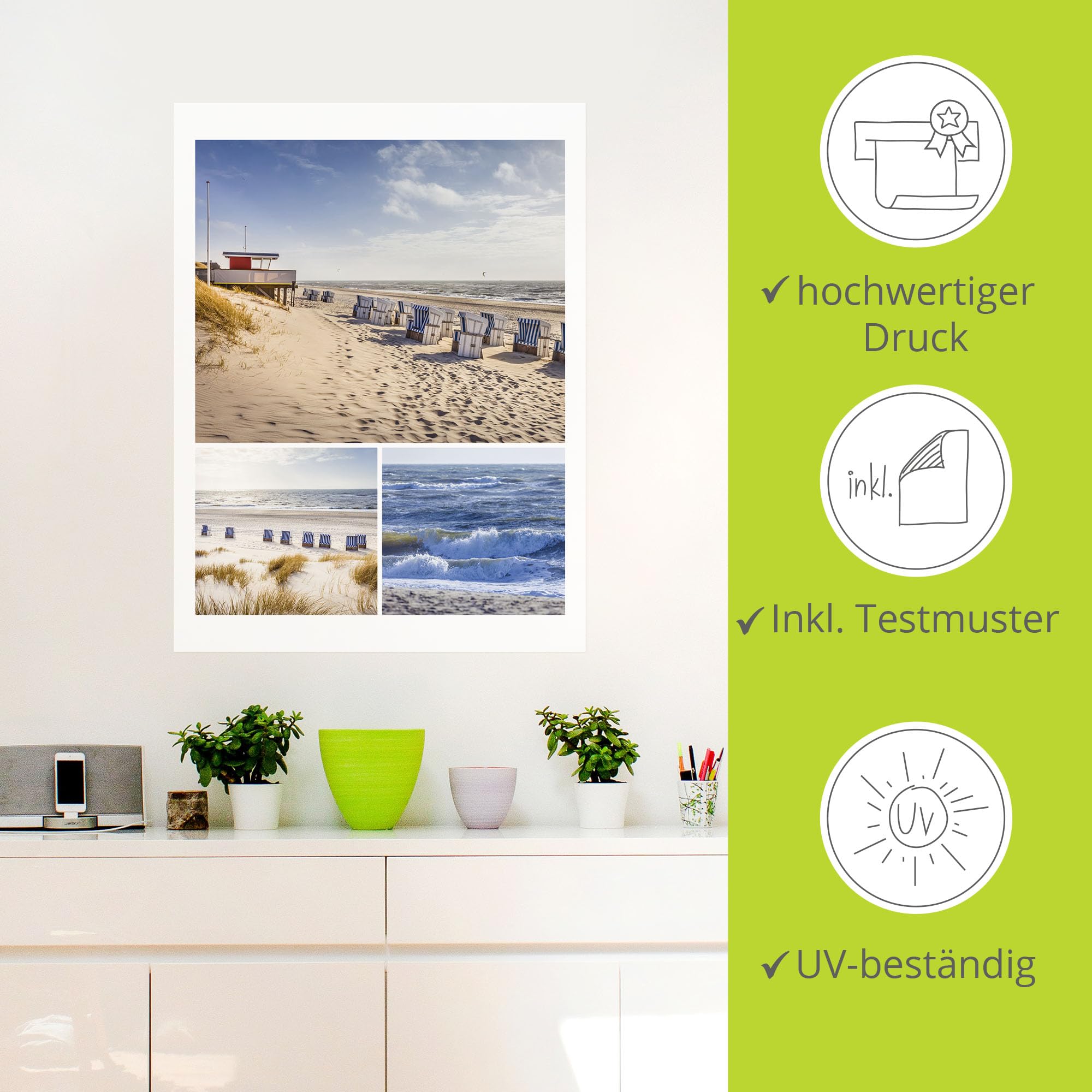 artland-wandaufkleber-sylt-strand-60x80-cm-vinyl-selbstklebend image 2