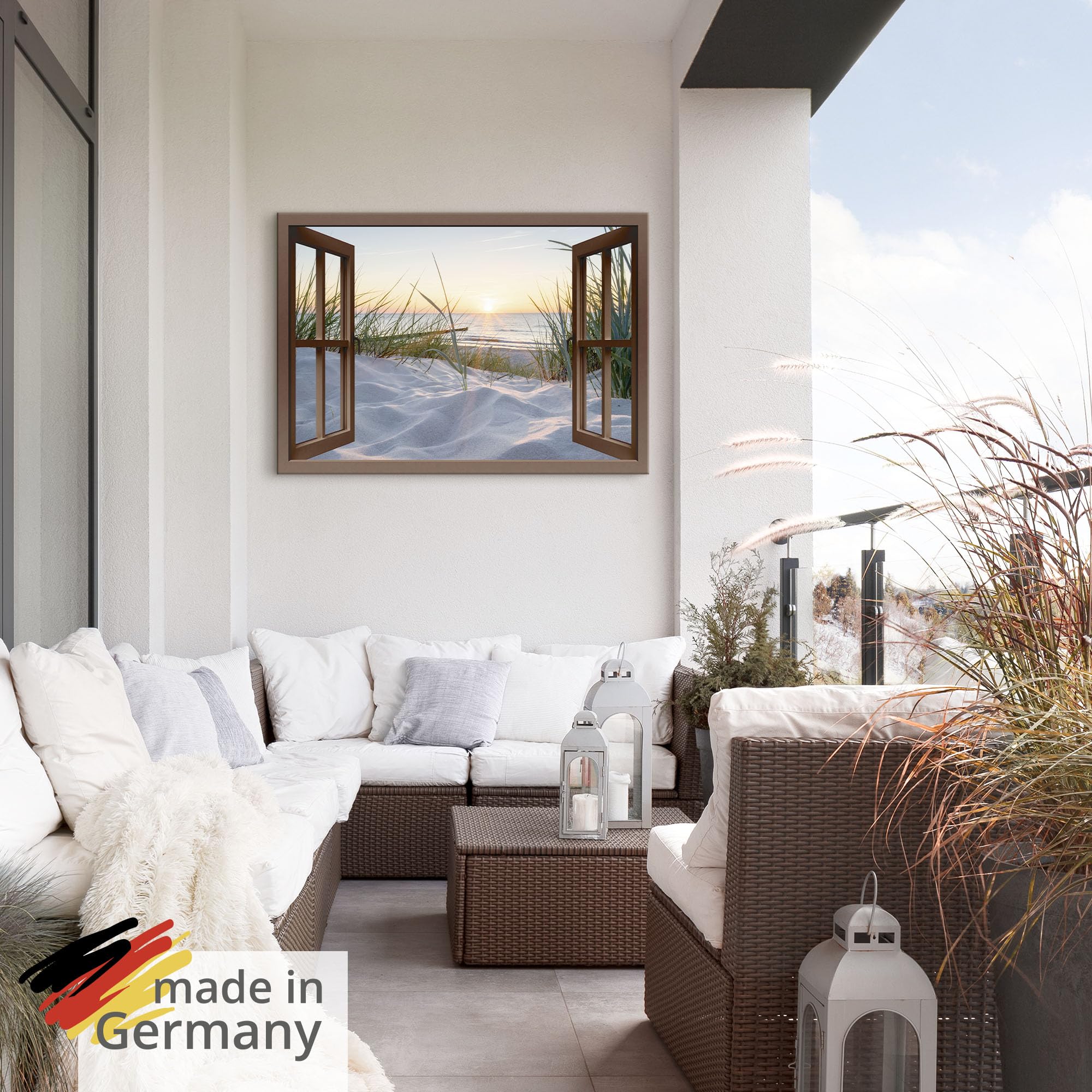 artland-alubilder-fensterblick-strand-alubild-130x90-cm image 5