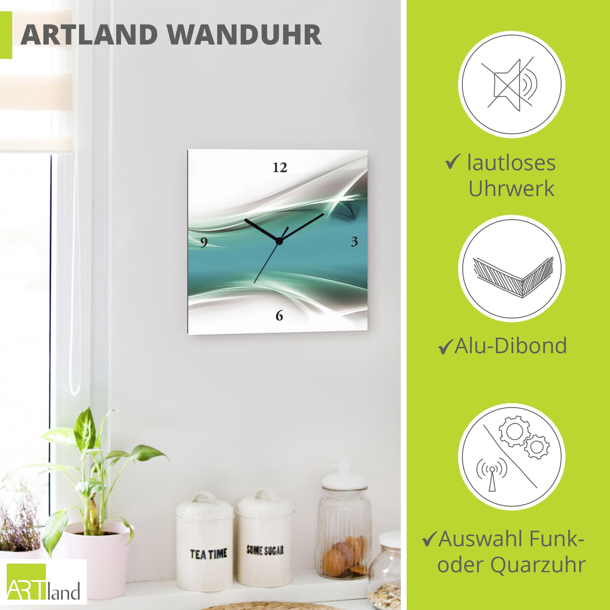 artland-wanduhren-funkuhr-30x30-cm-quadratisch-abstrakt-t9fa image 2