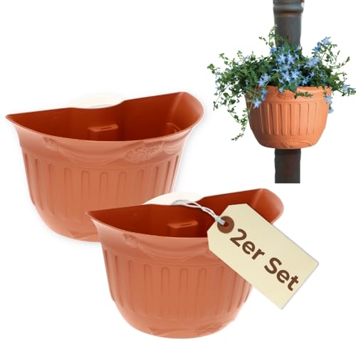 garpet-garten-blumentopf-regenrohr-terracotta-2er-set-fallrohr image 8