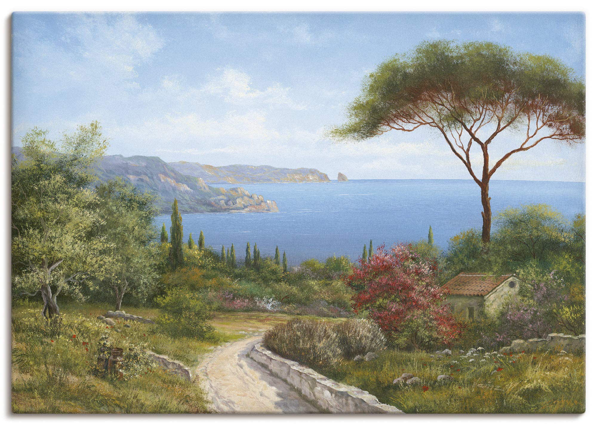 artland-leinwandbild-toskana-100x70-cm-landschaft image 1