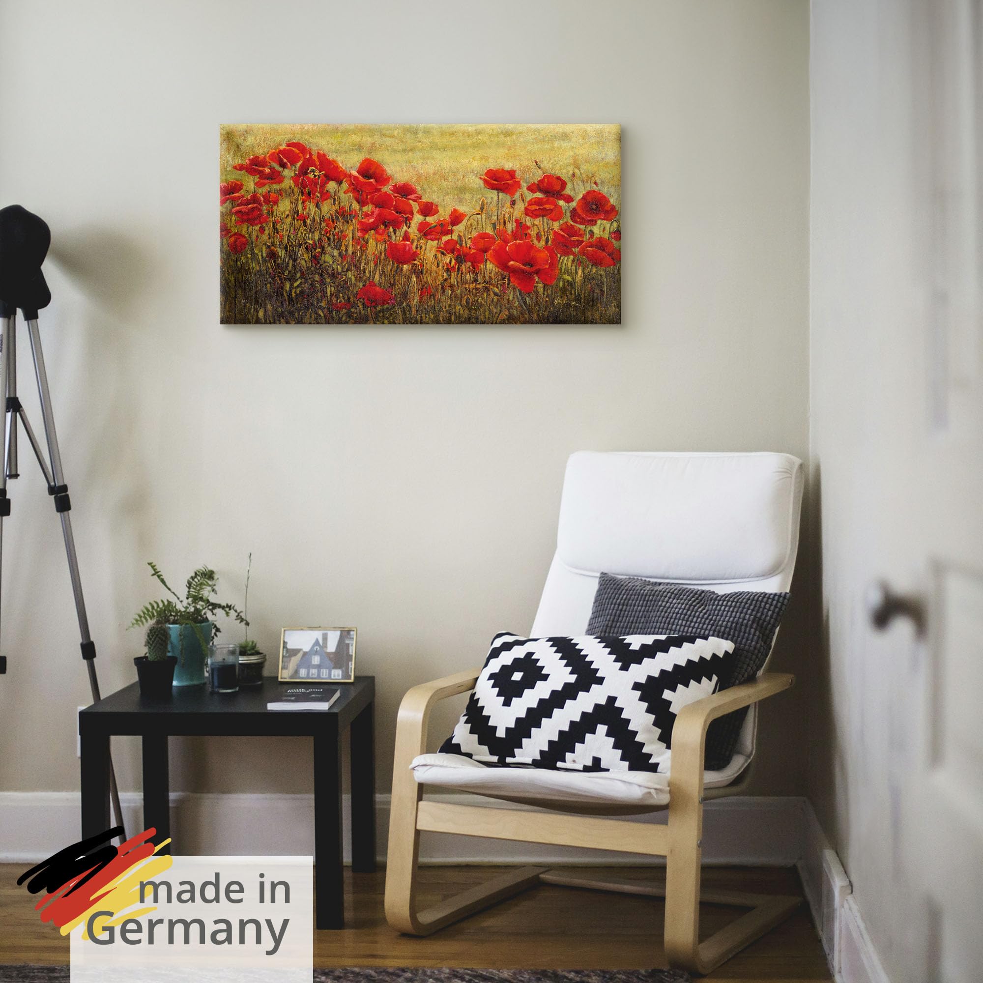 artland-leinwandbilder-mohnblumenwiese-60x30-cm-rot image 5
