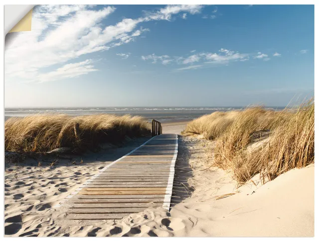 artland-wandaufkleber-wandtattoo-60x45-nordseestrand-langeoog image 1