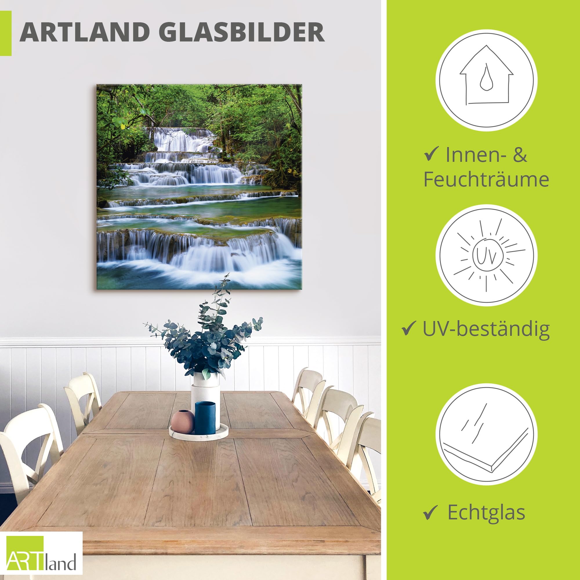 artland-glasbilder-waldweg-glasbild-30x30-natur-gr-n image 3