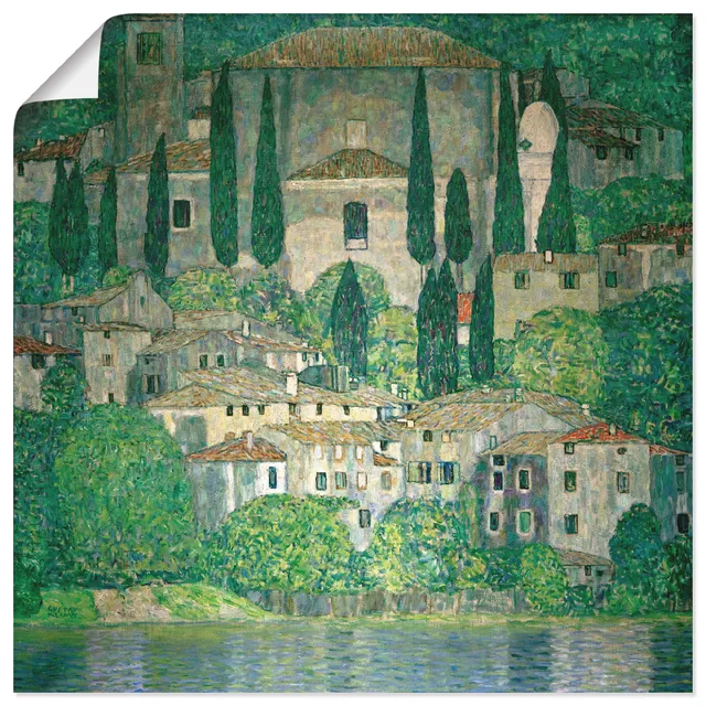 artland-kirche-in-cassone-poster-klimt-jugendstil-kunstdruck image 1