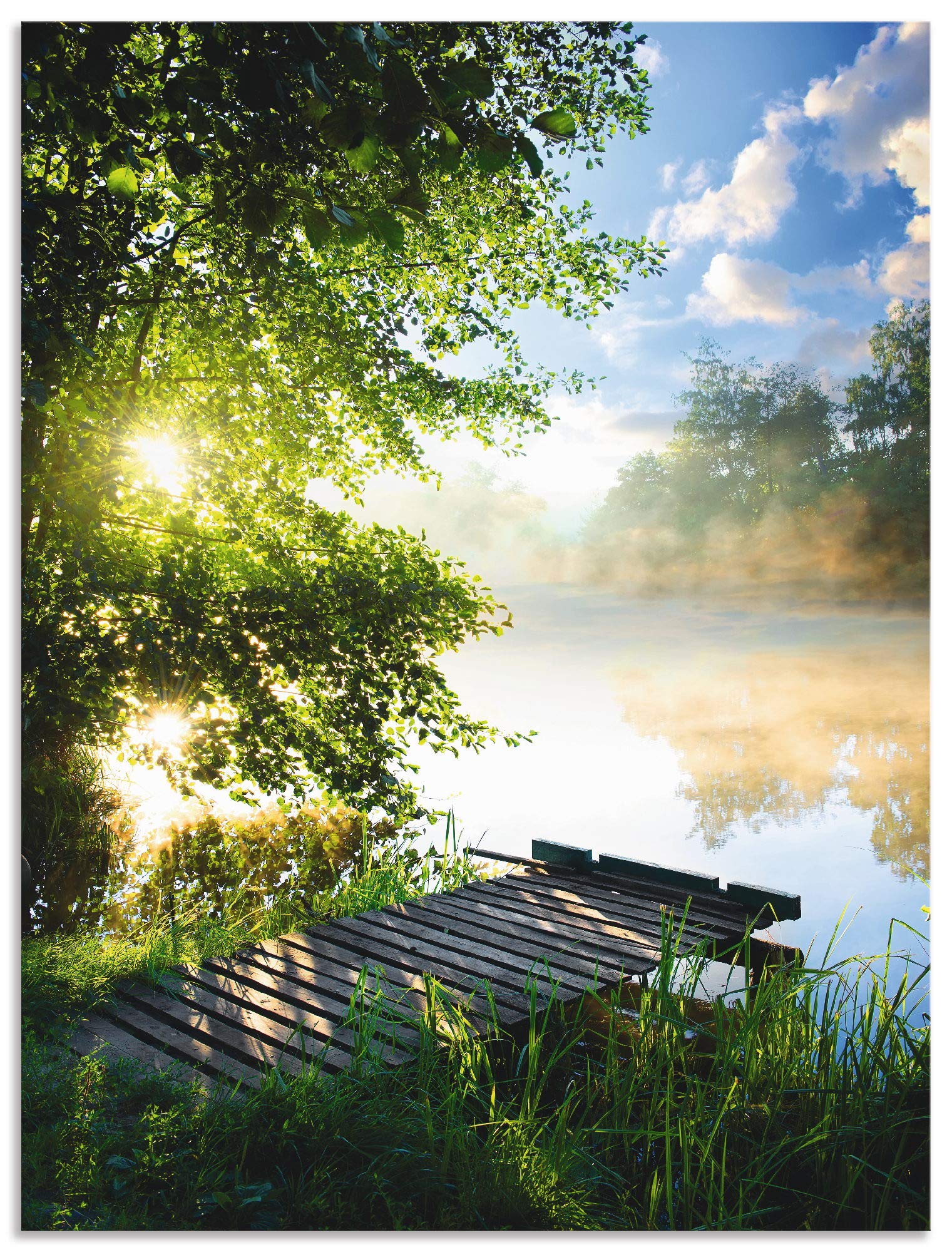artland-alubilder-wald-angelsteg-120x90-cm-natur-sommer image 1