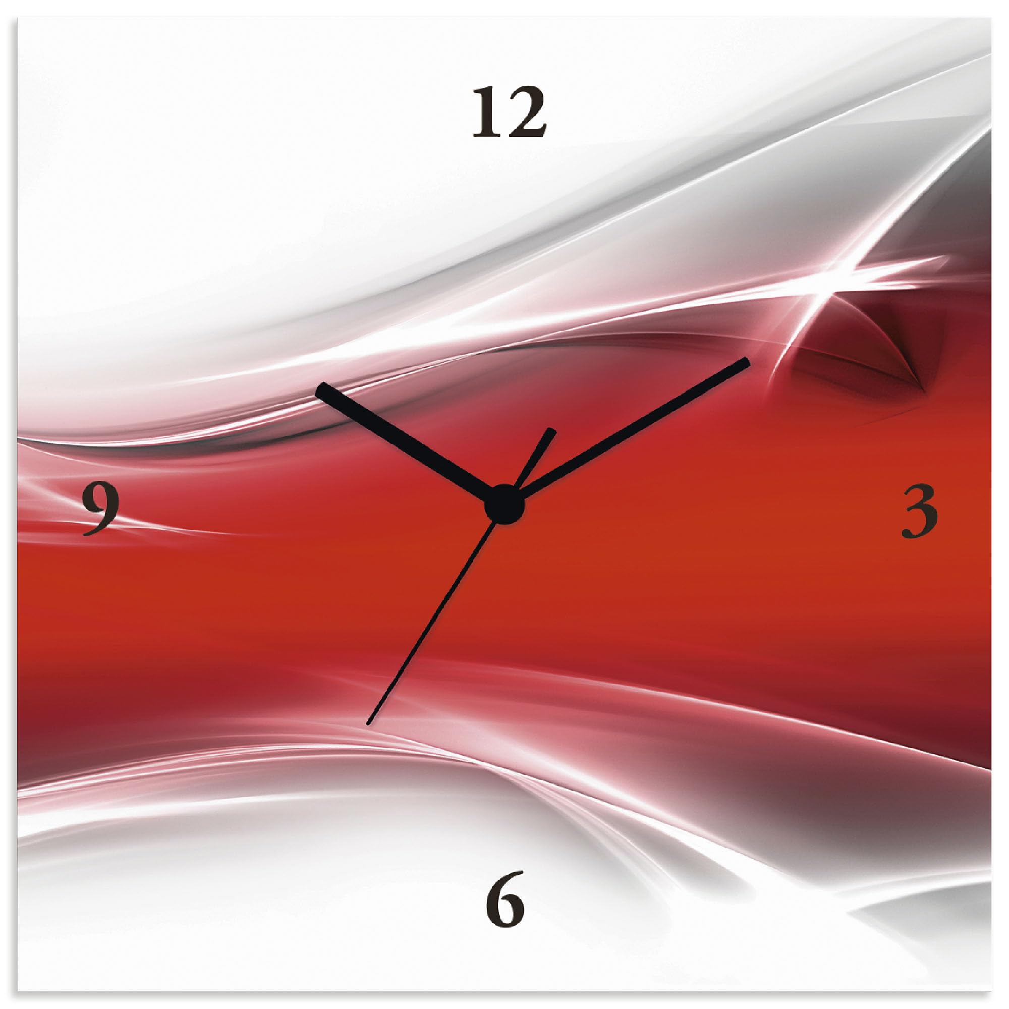 artland-wanduhren-funkuhr-30x30-cm-quadratisch-lautlos-abstrakt image 1