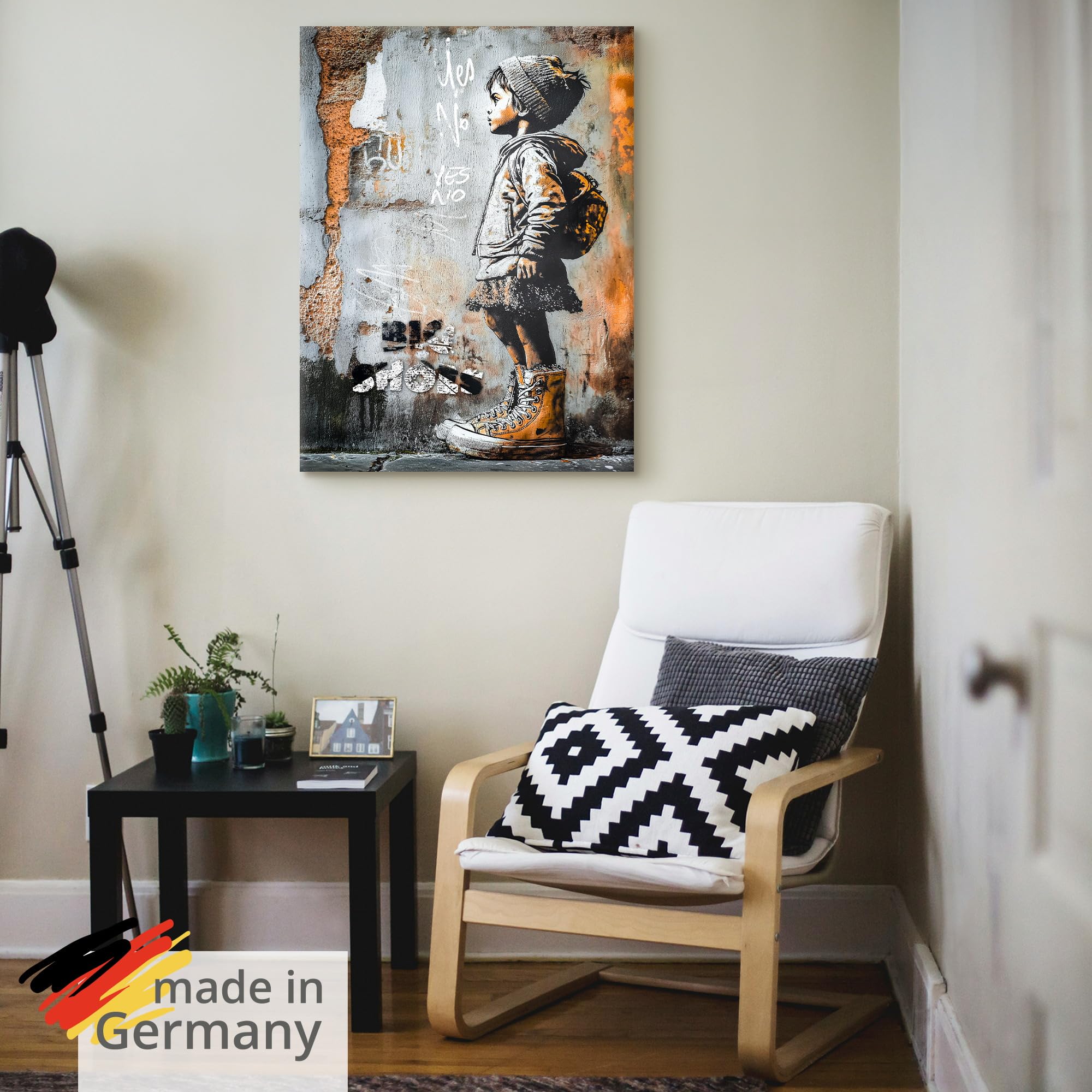 artland-leinwandbilder-gro-e-schuhe-leinwandbild-30x40-graffiti image 5