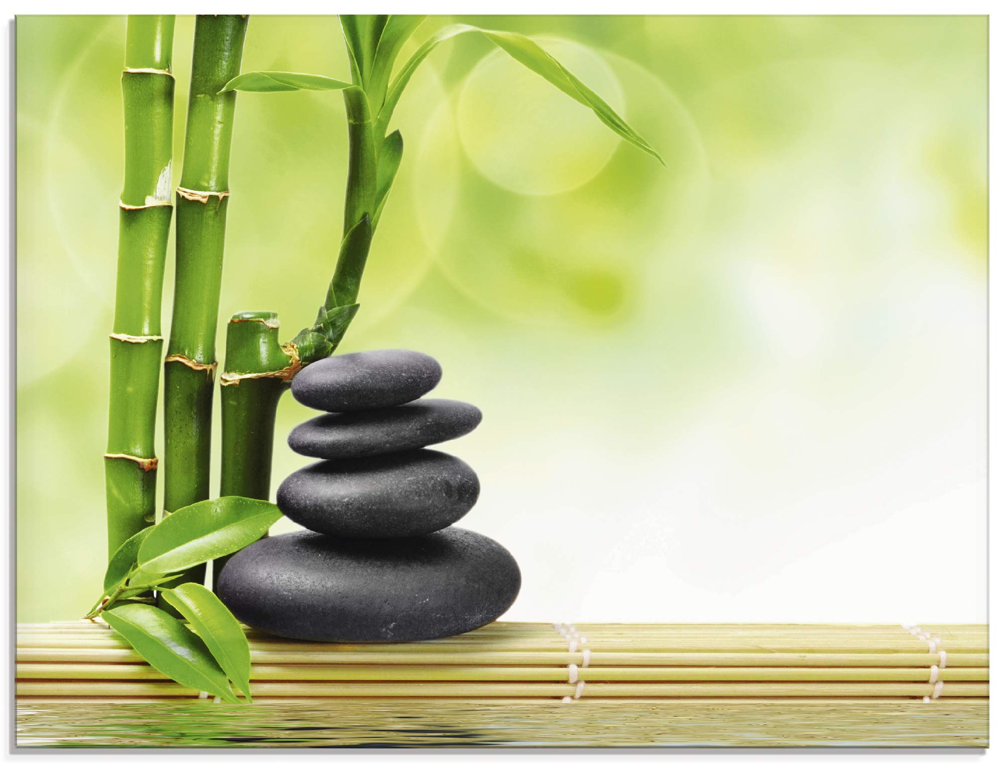 artland-t5op-glasbild-80x60-cm-asien-zen-spa-steine-bambus image 1