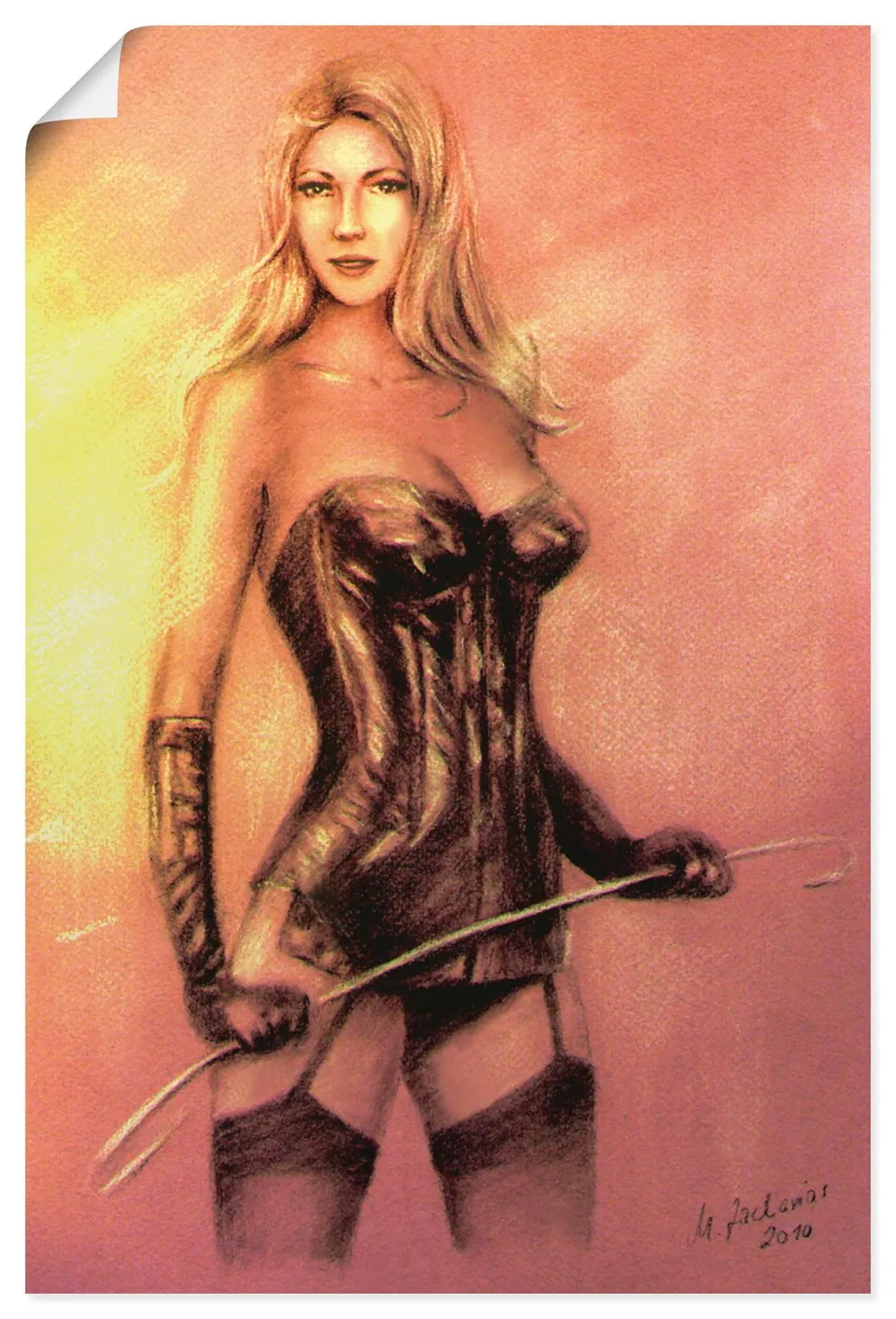 artland-kunstdruck-u4vg-poster-sexy-domina-60x90-cm image 1
