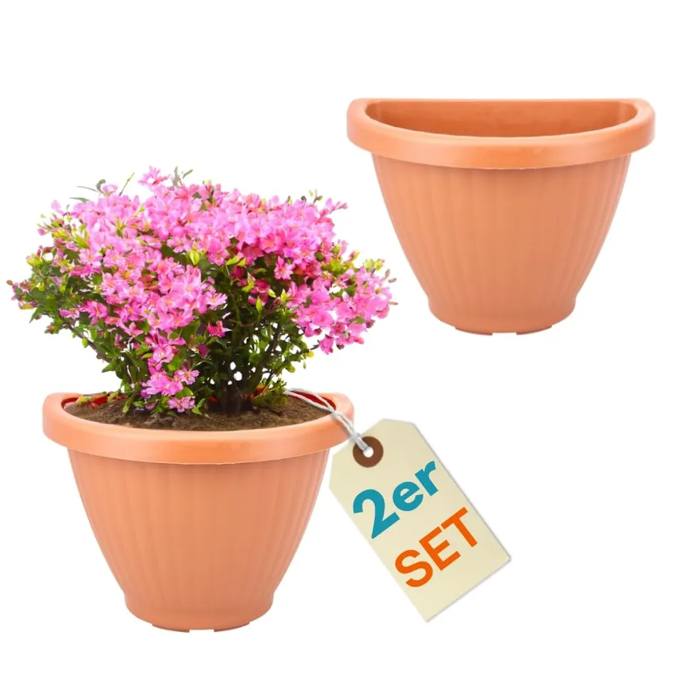 garpet-garten-wandblumentopf-30-cm-terrakotta-mit-ablauf-2er-set image 1