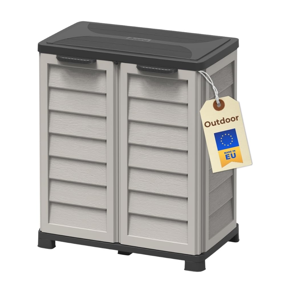 garpet-garten-gartenschrank-89-cm-kunststoff-wetterfest-abschlie-bar image 1