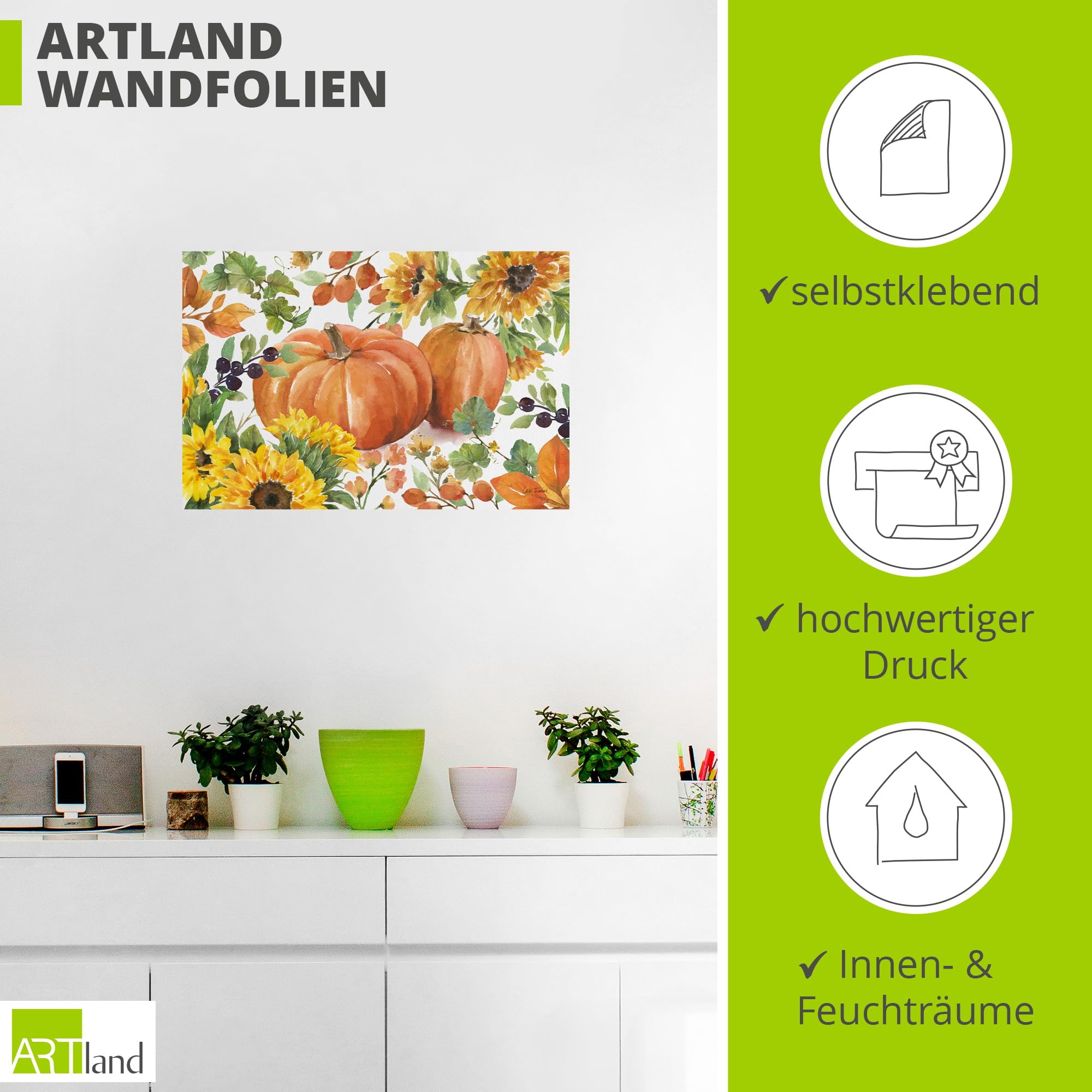 artland-wandaufkleber-autumn-breeze-iii-wandtattoo-120x80-natur image 3