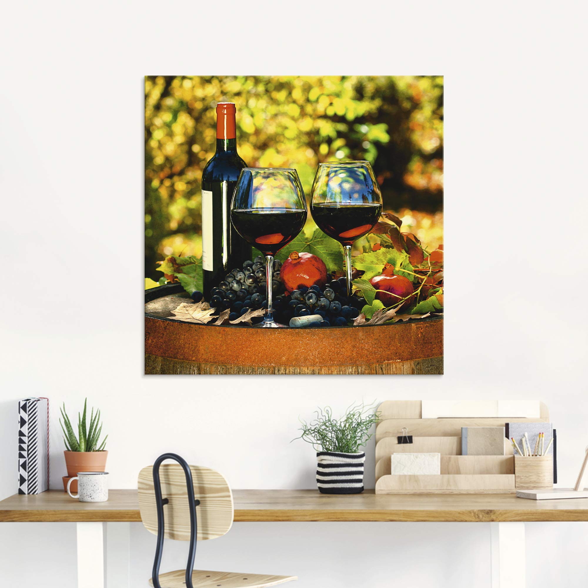 artland-glasbilder-t5oi-glasbild-rotwein-toskana-herbst image 7